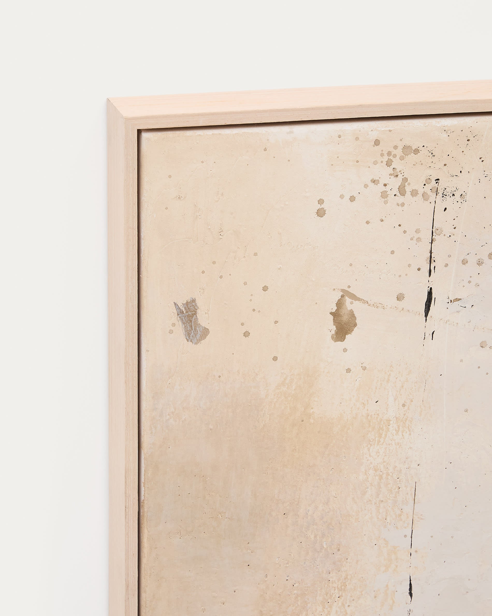 Abstraktes Kunstwerk Silpa in dunkelbeige, 182x47 cm, von Kave Home. Elegantes Design für moderne Wohnräume.