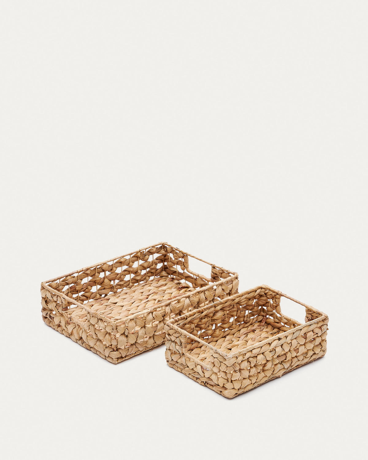 Tressa Set aus 2 Kisten aus Naturfasern 27 x 20 cm / 36 x 27 cm in Natur präsentiert im Onlineshop von KAQTU Design AG. Aufbewahrungsbox ist von Kave Home