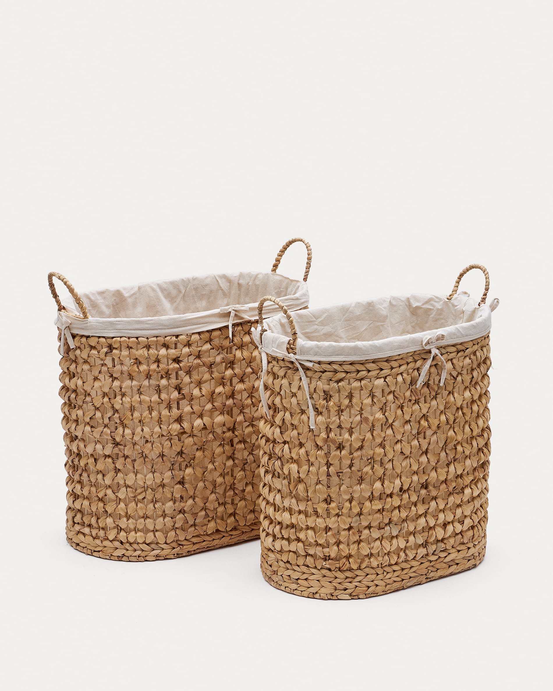 Tressa Set aus 2 Wäschekörben aus Naturfasern 50 cm / 60 cm