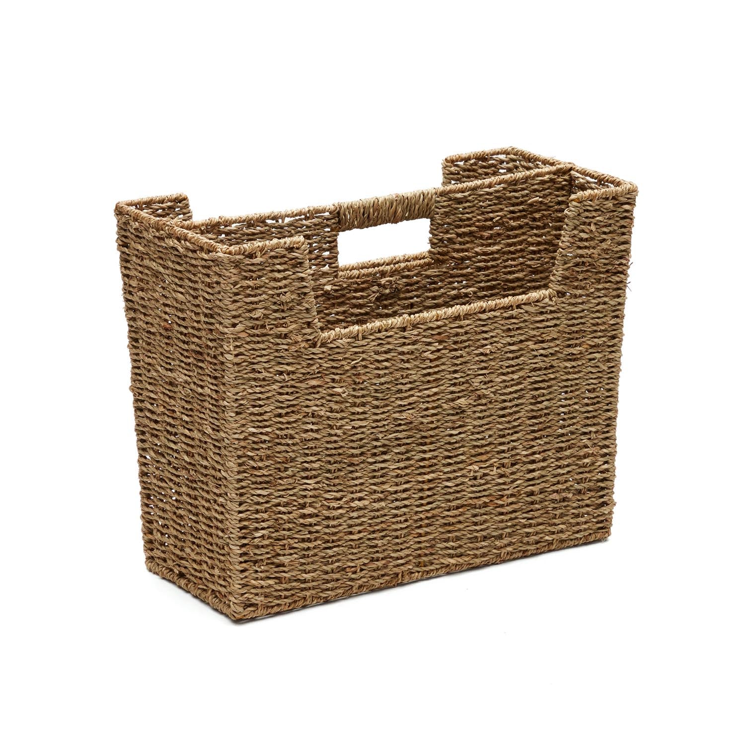 Guixols Zeitschriftenständer aus Naturfasern mit natürlichem Finish in Natur präsentiert im Onlineshop von KAQTU Design AG. Zeitungshalter ist von Kave Home
