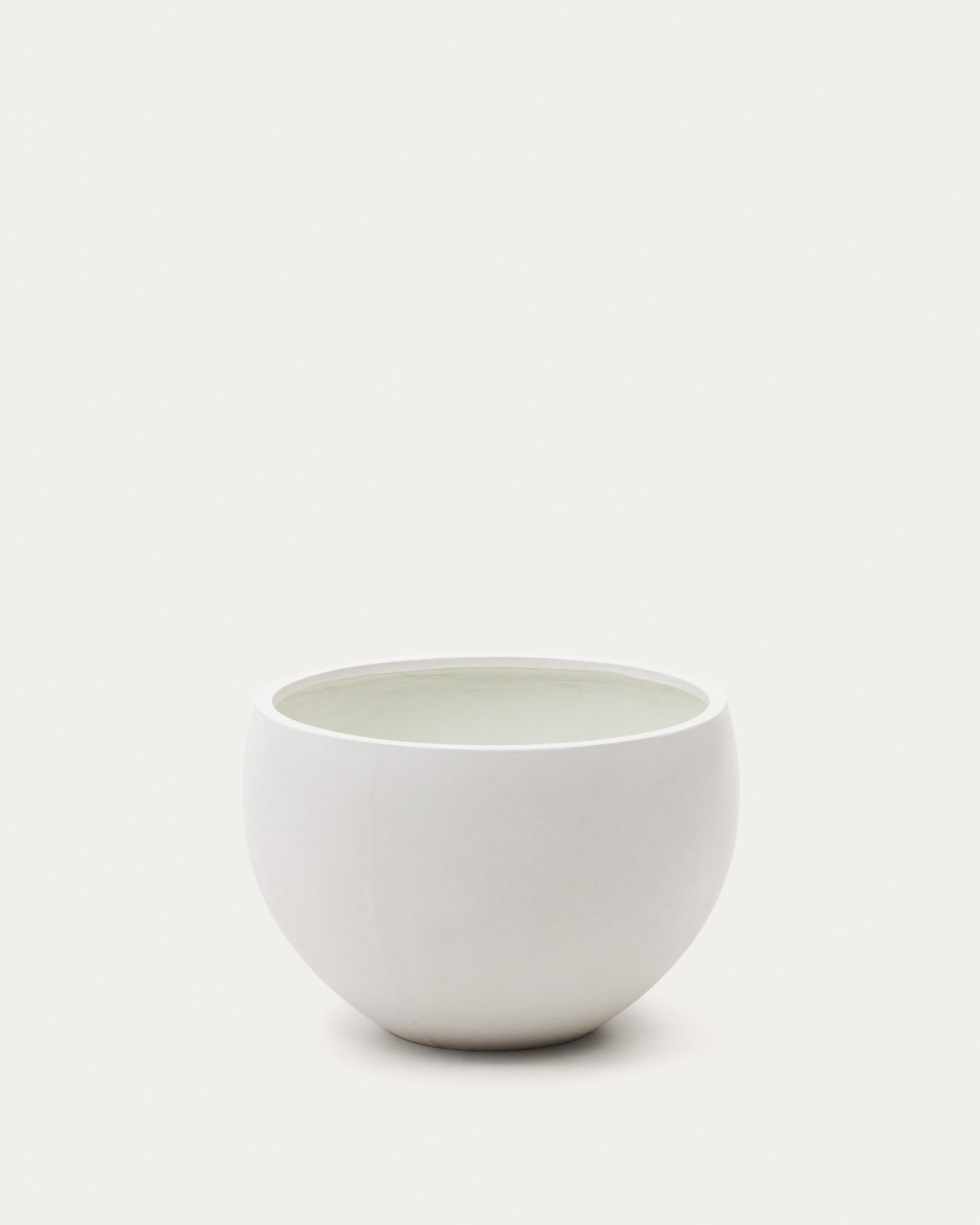 Zement-Blumentopf Grau, weiss, Ø 72 cm