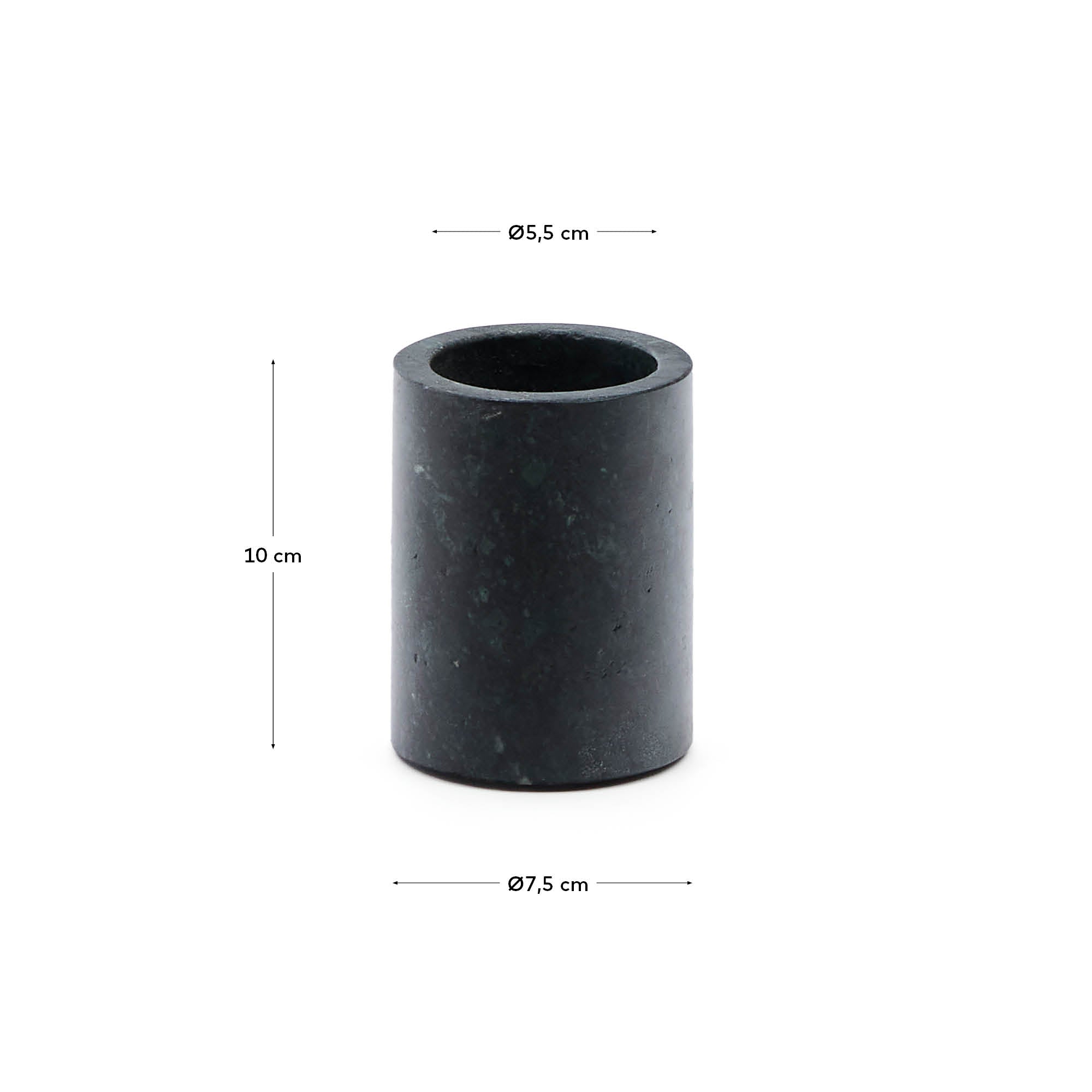 Zahnbürstenhalter Elenei aus grünem Marmor in Grün präsentiert im Onlineshop von KAQTU Design AG. Badzubehör ist von Kave Home