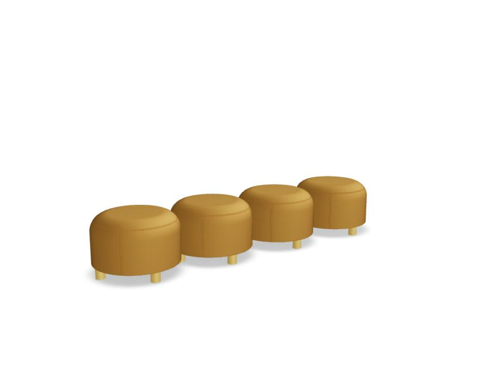 Dots DTSU03 - modular pouf system in Gelb präsentiert im Onlineshop von KAQTU Design AG. Pouf ist von Mdd
