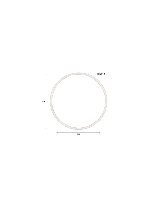 Gale Mirror in Braun präsentiert im Onlineshop von KAQTU Design AG. Wandspiegel ist von Dutchbone