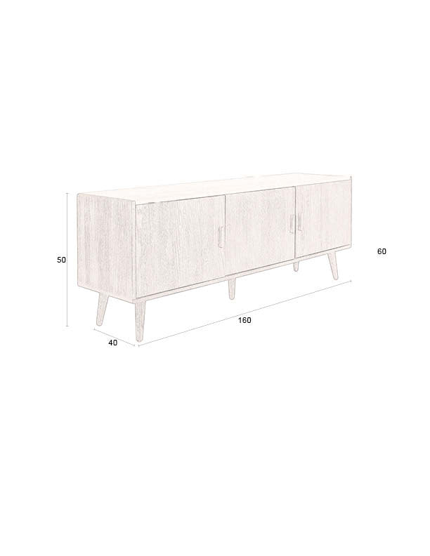 Sideboard Arda in Beige präsentiert im Onlineshop von KAQTU Design AG. Sideboard ist von Dutchbone