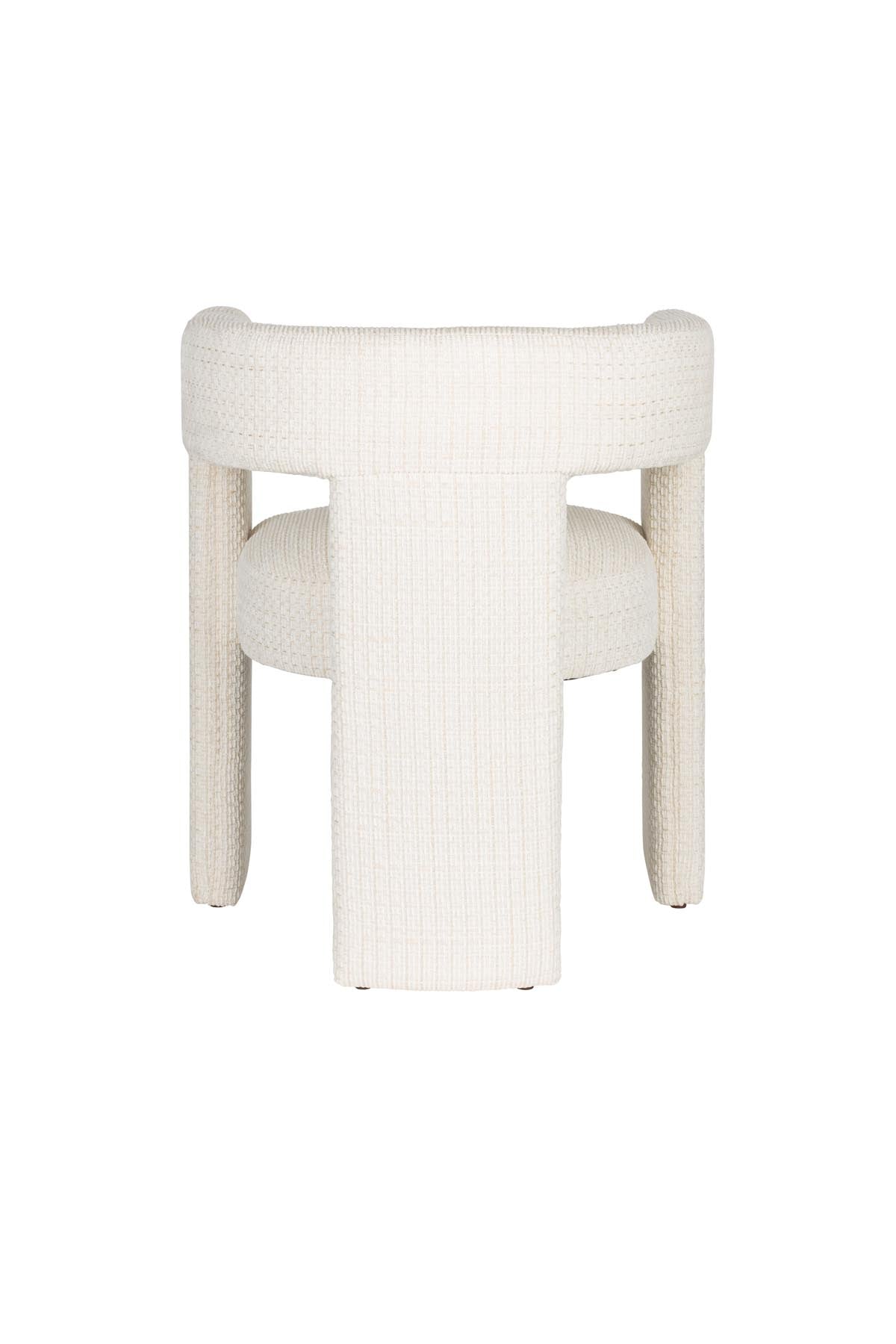 Medina Esszimmerstuhl in Off-White präsentiert im Onlineshop von KAQTU Design AG. Stuhl mit Armlehne ist von Dutchbone