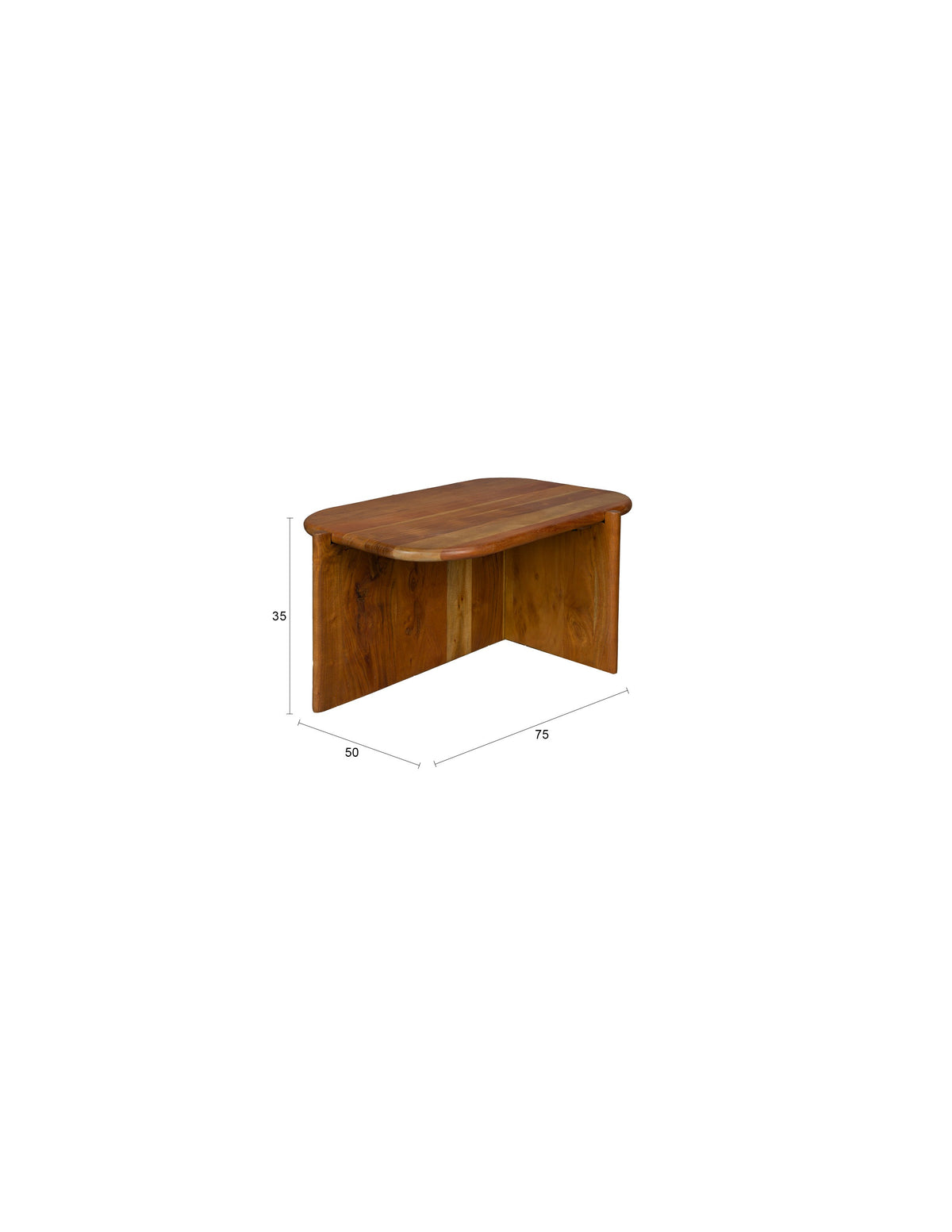 Beistelltisch Feller in Braun präsentiert im Onlineshop von KAQTU Design AG. Couchtisch ist von Dutchbone