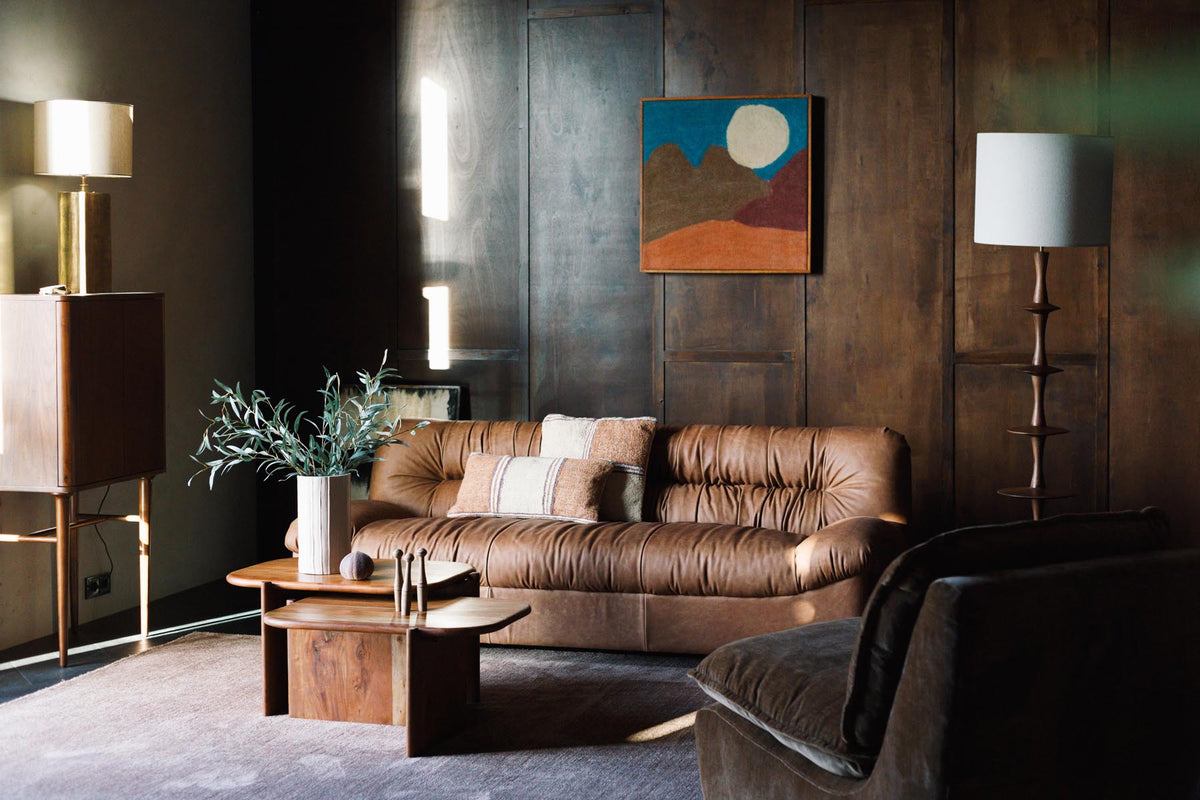 Beistelltisch Feller in Braun präsentiert im Onlineshop von KAQTU Design AG. Couchtisch ist von Dutchbone