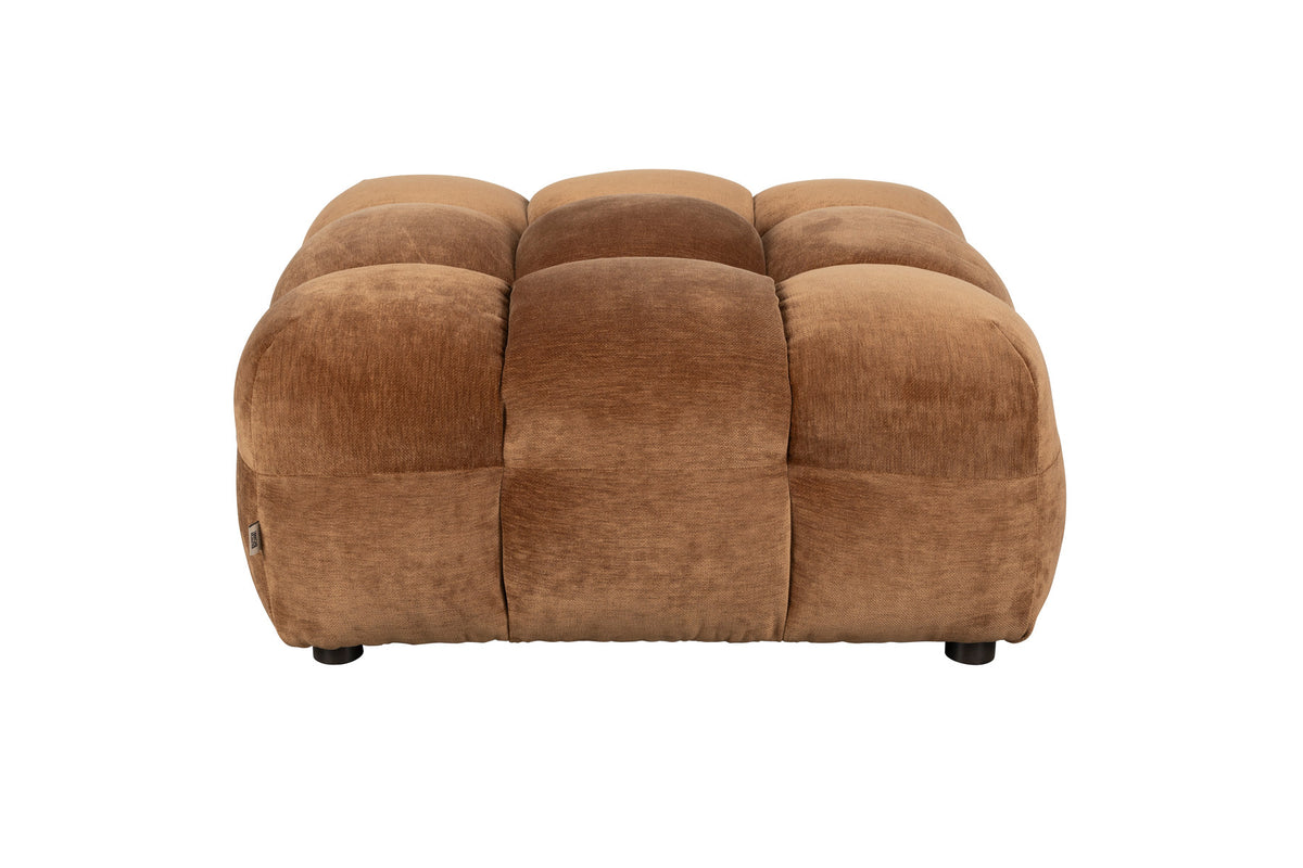 Hocker Hackman in Cognac präsentiert im Onlineshop von KAQTU Design AG. Pouf ist von Dutchbone