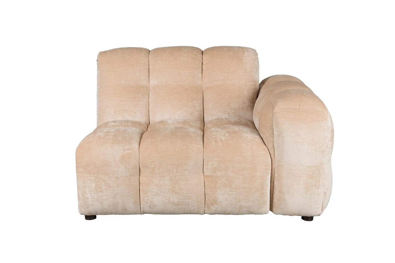 Sofa Element Hackman Mit Arm Rechts in Beige präsentiert im Onlineshop von KAQTU Design AG. Modulares Sofa ist von Dutchbone