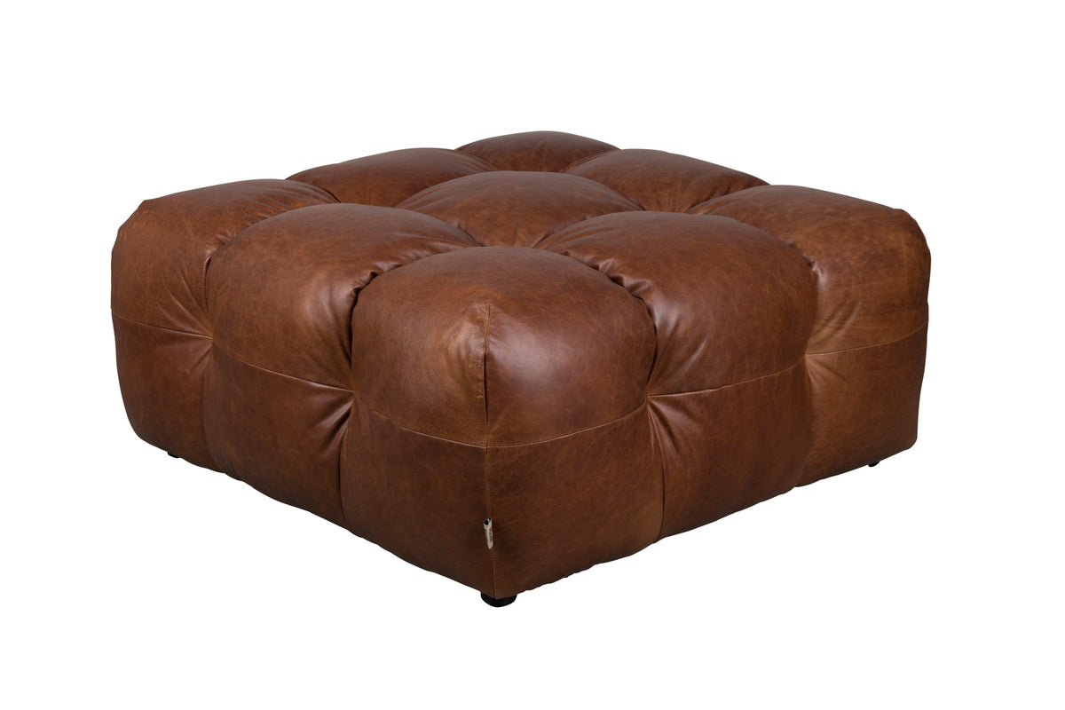 Hocker Hackman in Chocolate präsentiert im Onlineshop von KAQTU Design AG. Pouf ist von Dutchbone