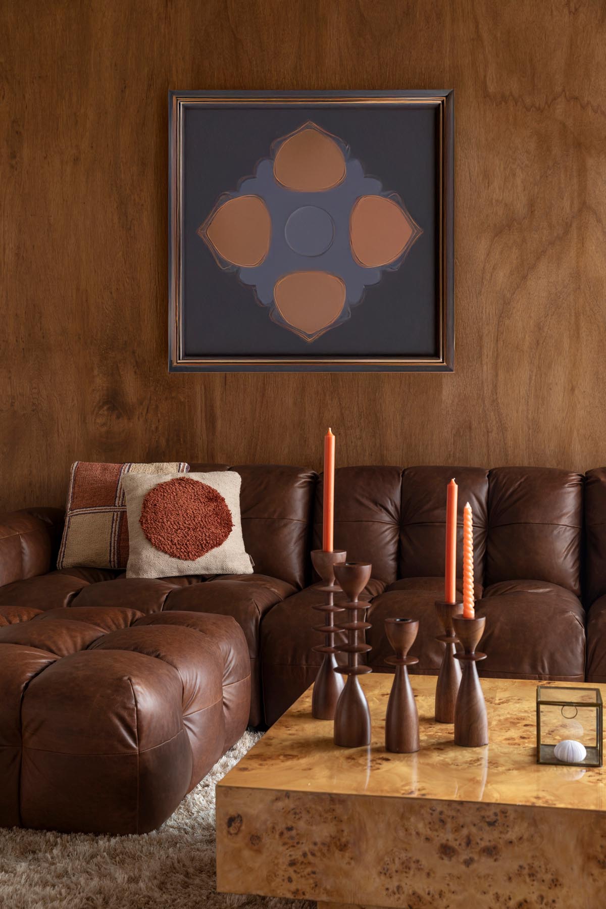 Hocker Hackman in Chocolate präsentiert im Onlineshop von KAQTU Design AG. Pouf ist von Dutchbone