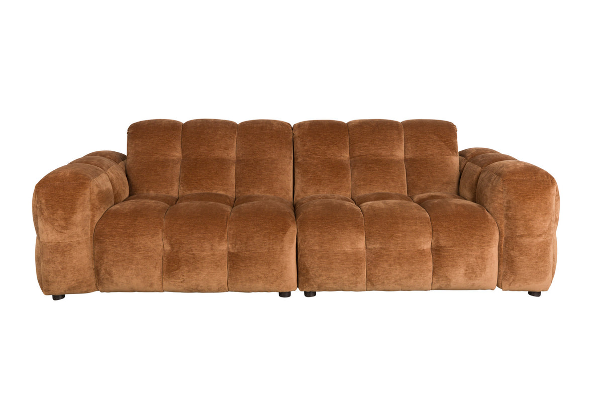 Sofa Hackman 3-Sitzer in Cognac präsentiert im Onlineshop von KAQTU Design AG. 3er Sofa ist von Dutchbone