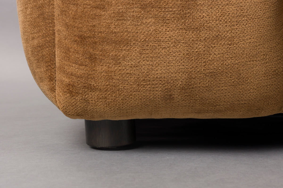 Sofa Hackman 3-Sitzer in Cognac präsentiert im Onlineshop von KAQTU Design AG. 3er Sofa ist von Dutchbone