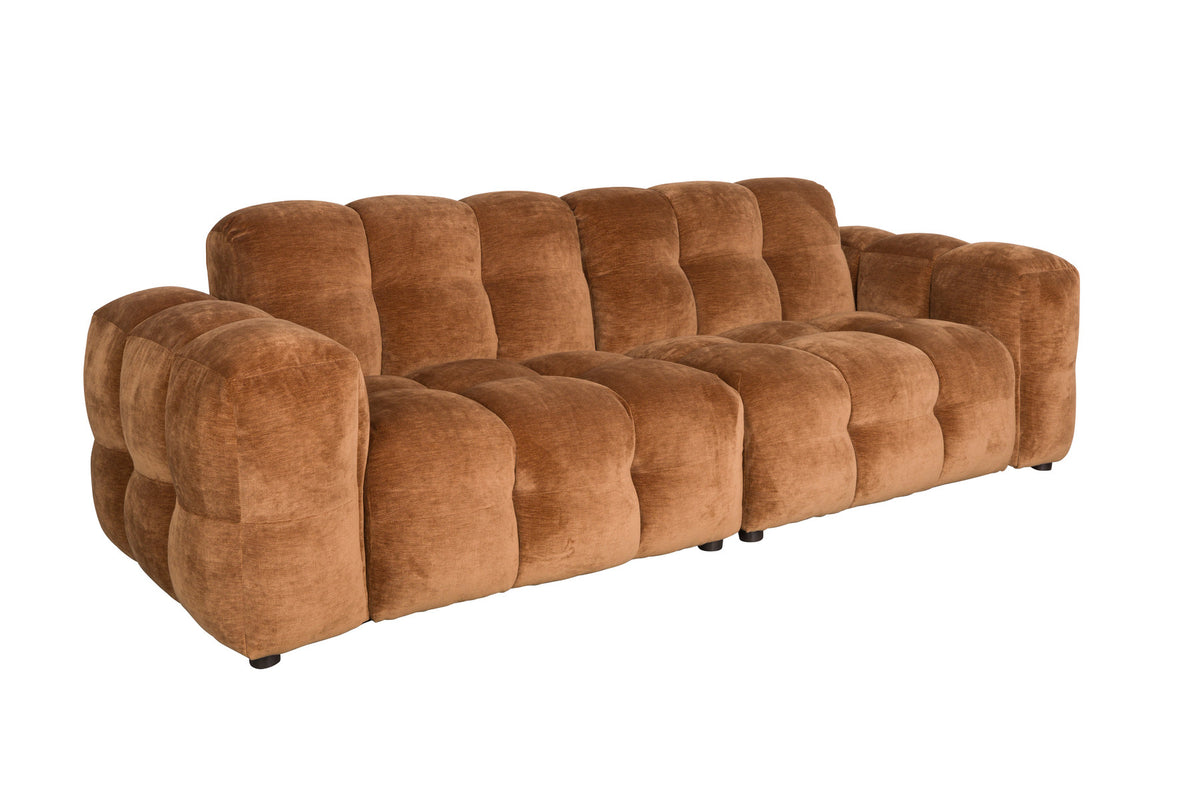 Sofa Hackman 3-Sitzer in Cognac präsentiert im Onlineshop von KAQTU Design AG. 3er Sofa ist von Dutchbone