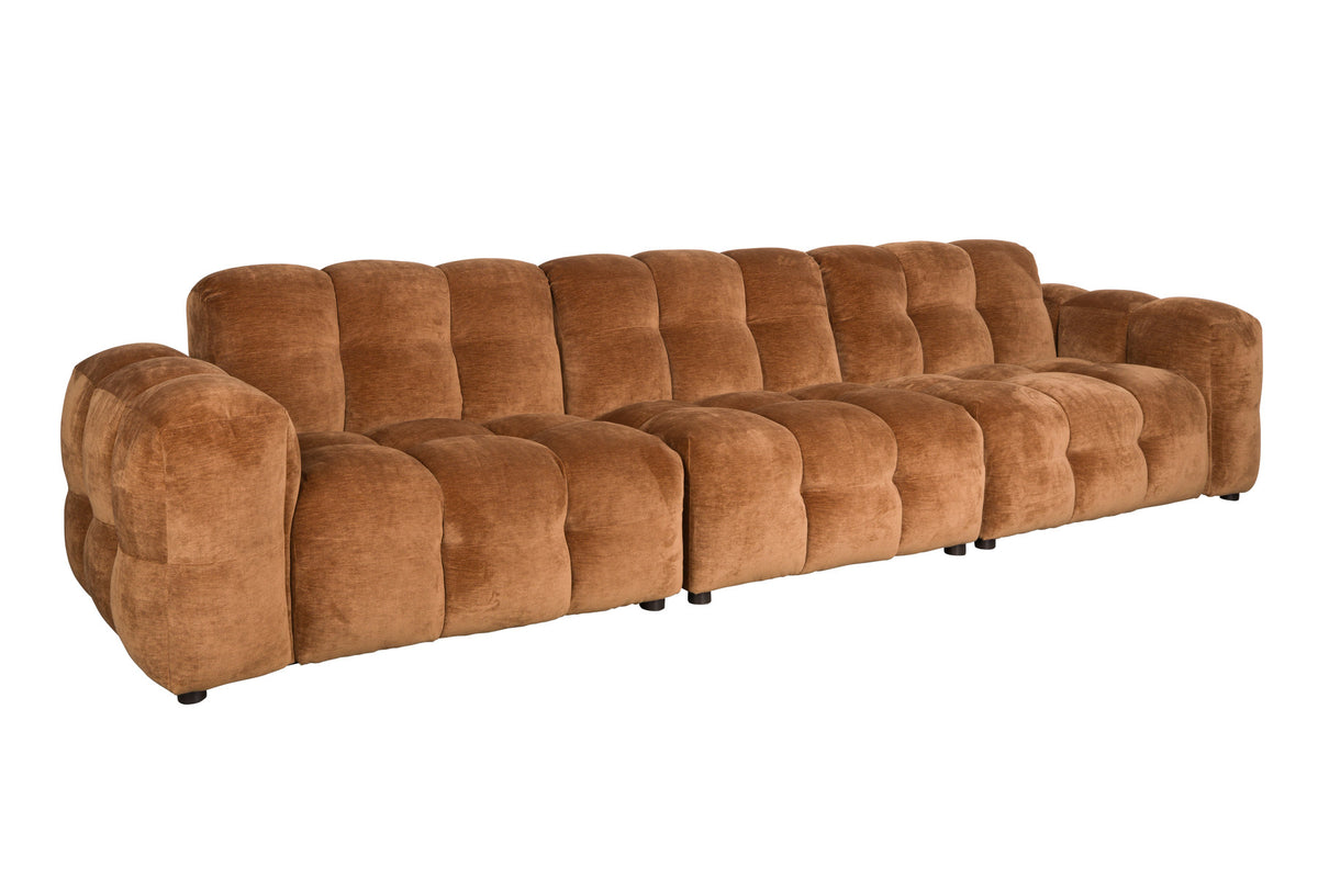 Sofa Hackman 4.5-Sitzer in Cognac präsentiert im Onlineshop von KAQTU Design AG. 4er Sofa ist von Dutchbone
