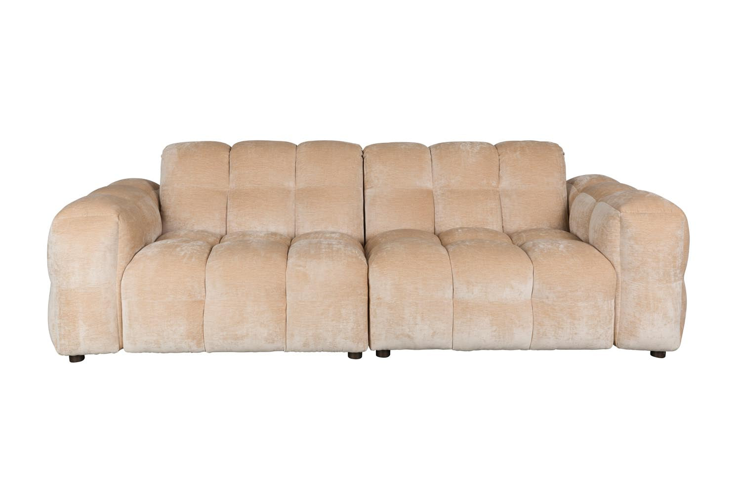 Entdecken Sie das stilvolle Hackman 3-Sitzer Sofa von Dutchbone. Luxuriöser Velours, modularer Retro-Chic und individuelle Farbauswahl für Ihr Zuhause.
