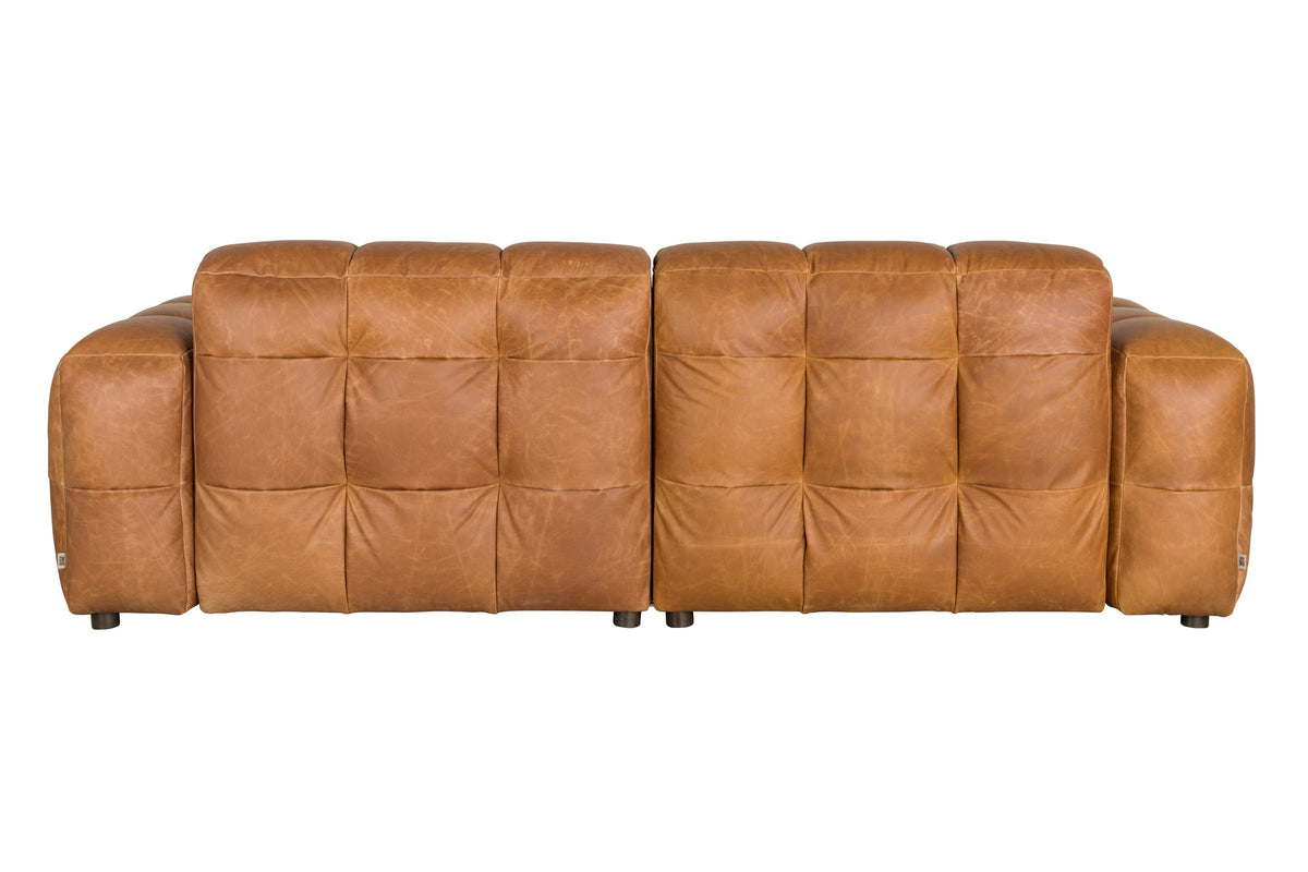 Sofa Hackman 3-Sitzer in Cognac präsentiert im Onlineshop von KAQTU Design AG. 3er Sofa ist von Dutchbone