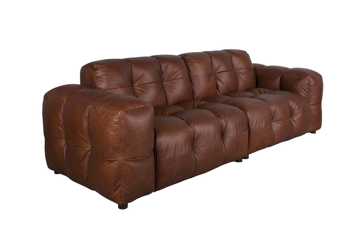 Dutchbone Hackman 3-Sitzer Sofa: Elegantes Design, samtiger Velours, vielseitig modular, ideal für moderne und gemütliche Wohnräume.