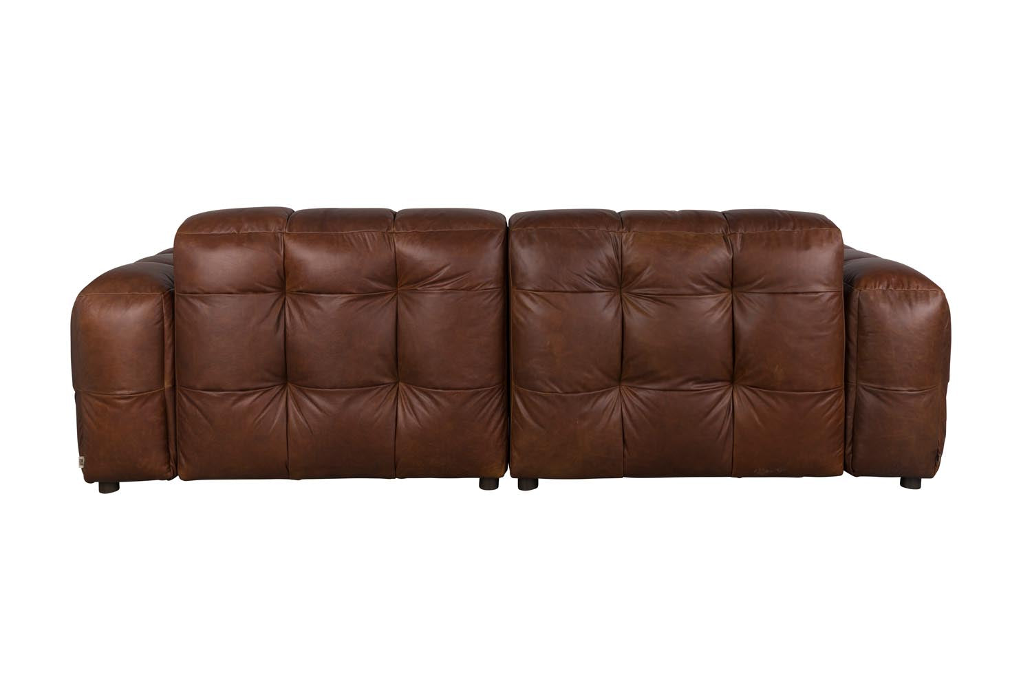 Dutchbone Hackman 3-Sitzer Sofa: Luxuriöser Velours, Retro-Chic, modular anpassbar, perfekt für stilvolle und einladende Wohnräume.