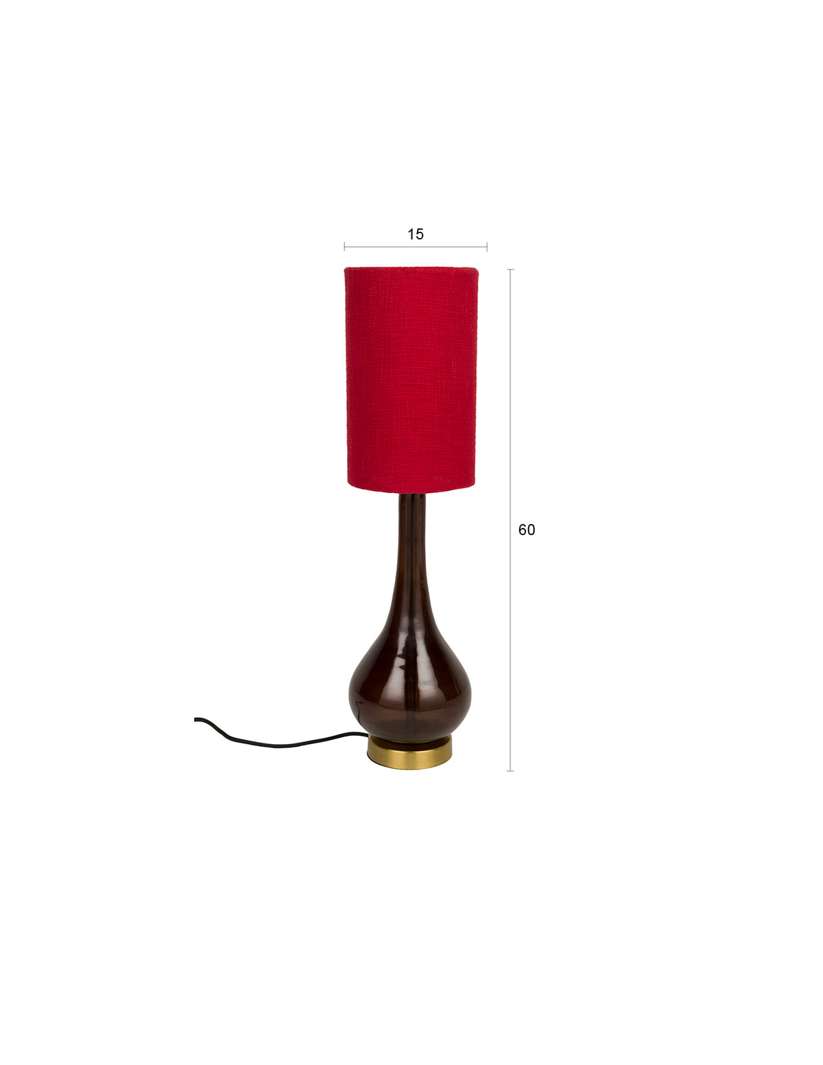 Tischleuchte Jules in Rot präsentiert im Onlineshop von KAQTU Design AG. Tischleuchte ist von Dutchbone
