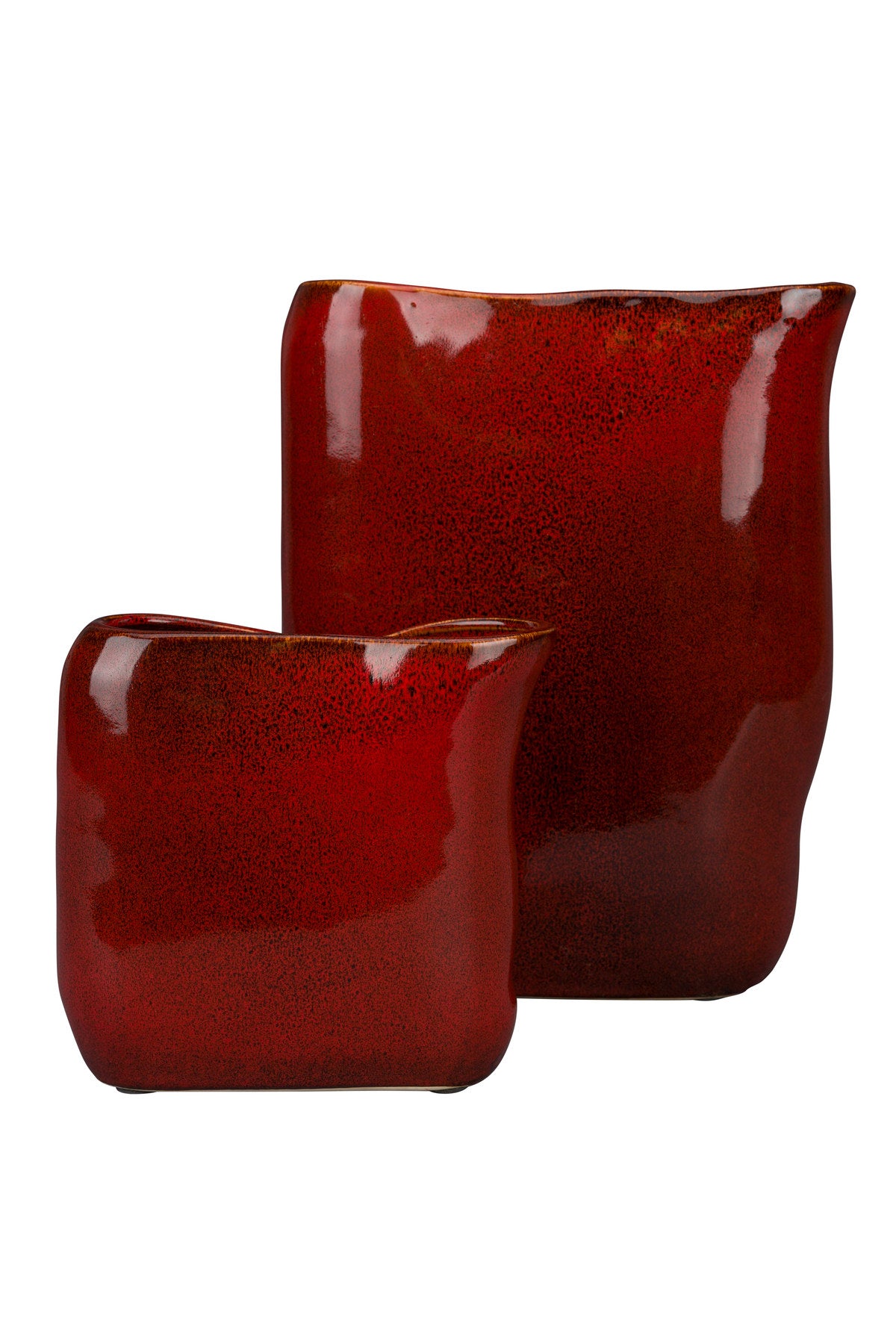 Vase Edna M in Rot präsentiert im Onlineshop von KAQTU Design AG. Vase ist von Dutchbone