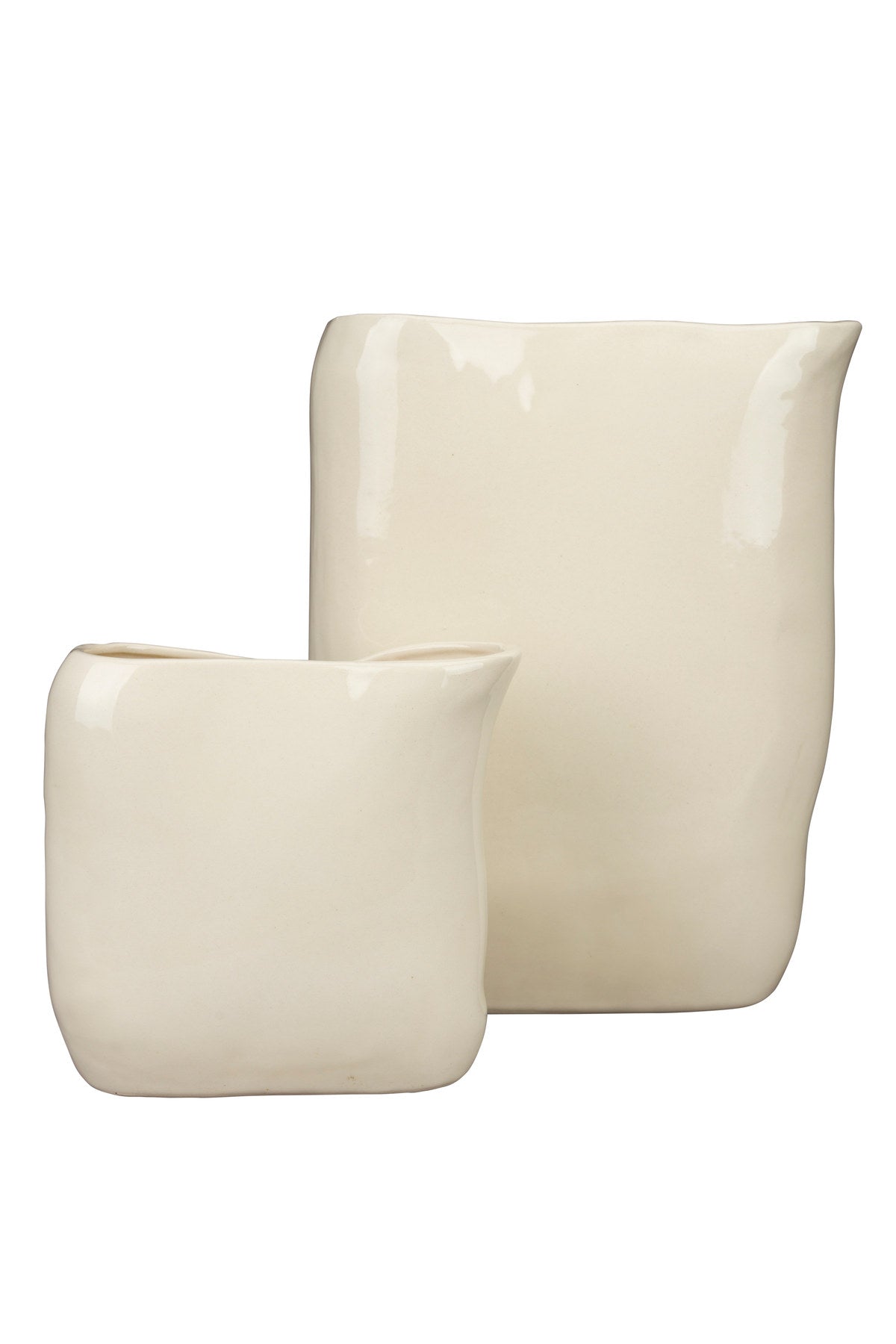 Vase Edna M in Beige präsentiert im Onlineshop von KAQTU Design AG. Vase ist von Dutchbone