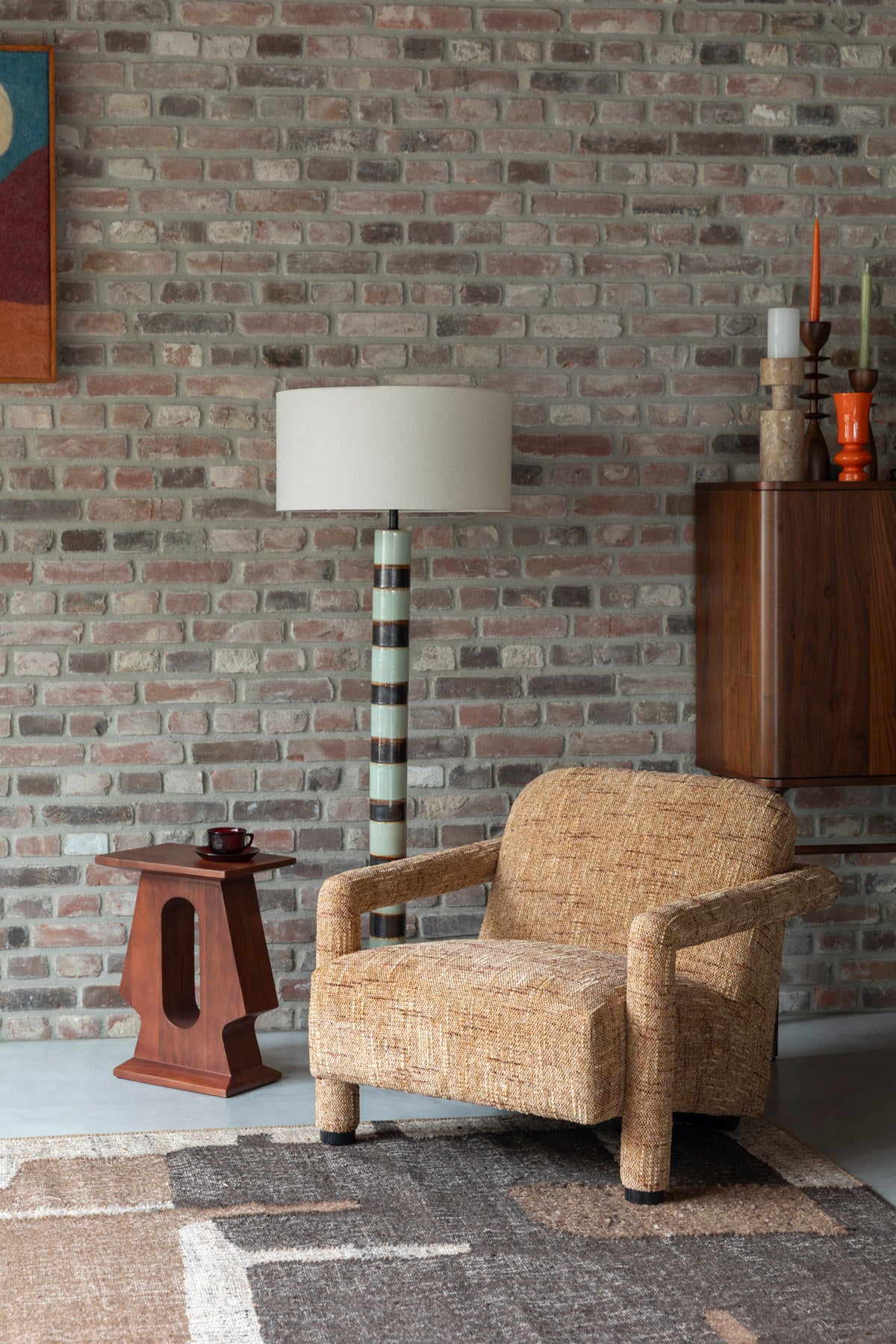 Sessel Kent Ochre in Gelb präsentiert im Onlineshop von KAQTU Design AG. Sessel ist von Dutchbone