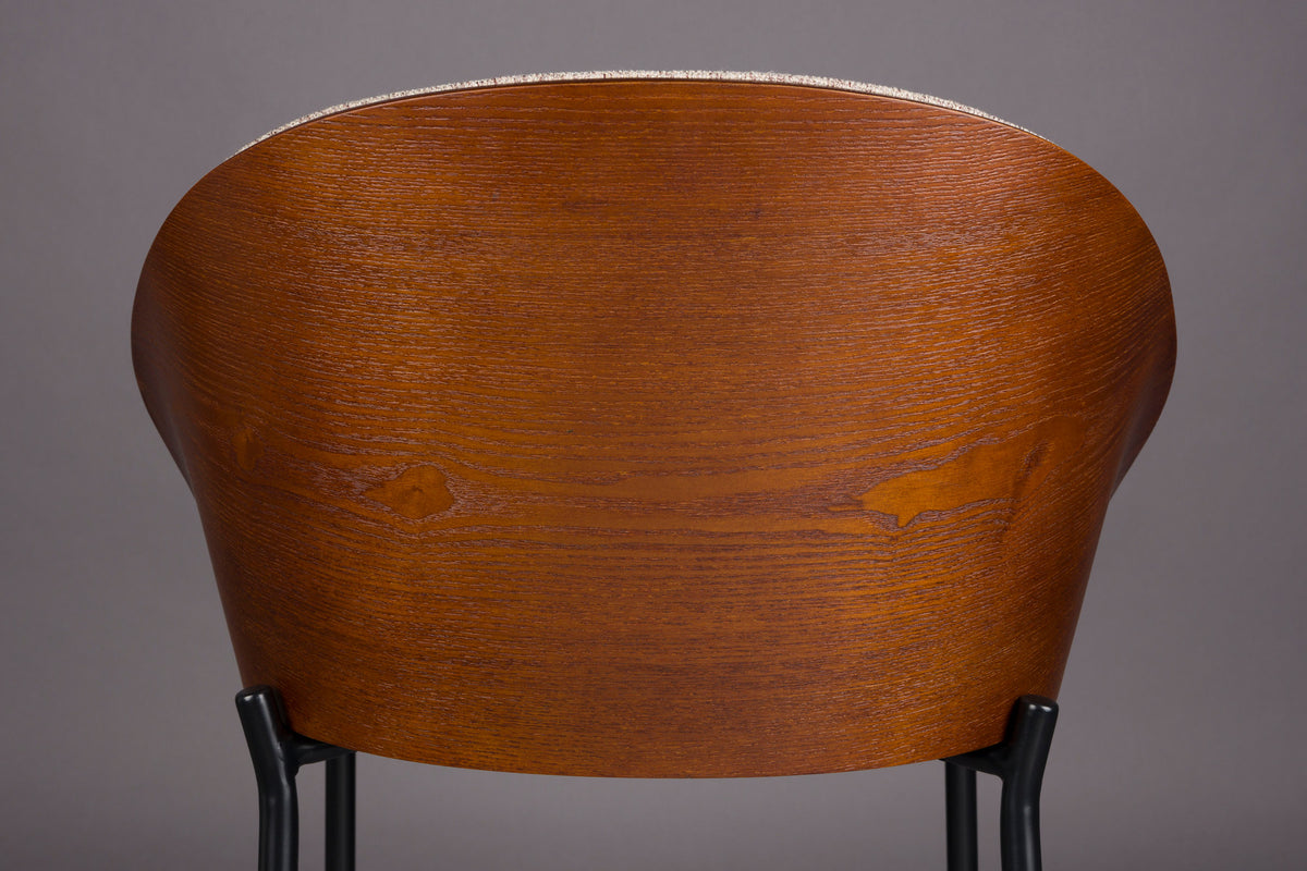 Barstuhl Rodin Beige in Schwarz präsentiert im Onlineshop von KAQTU Design AG. Barstuhl ist von Dutchbone