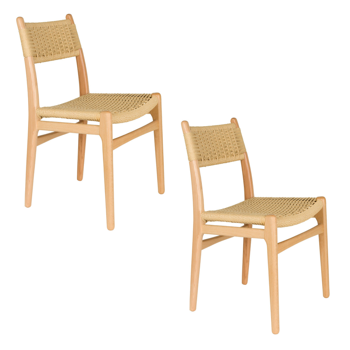 Stuhl Cecile Natural in Beige präsentiert im Onlineshop von KAQTU Design AG. Stuhl ist von Dutchbone