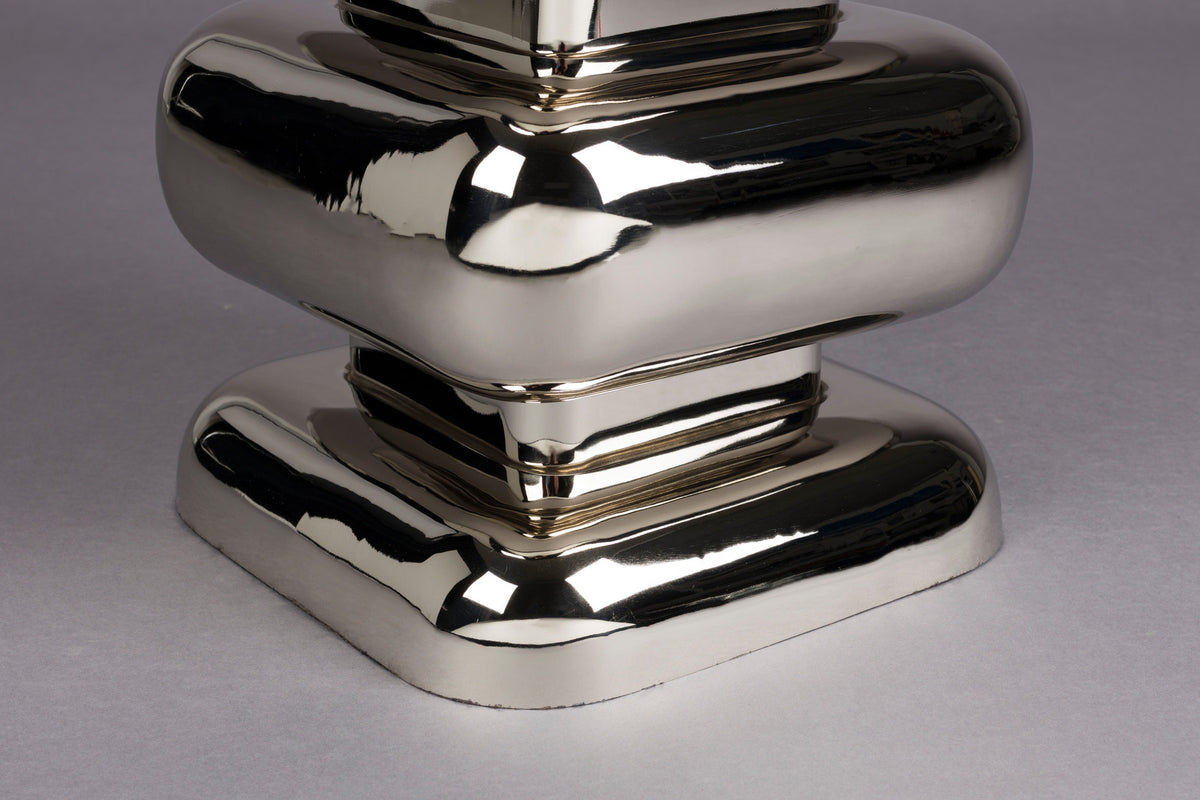 Hocker Stubby in Silver präsentiert im Onlineshop von KAQTU Design AG. Hocker ist von Dutchbone