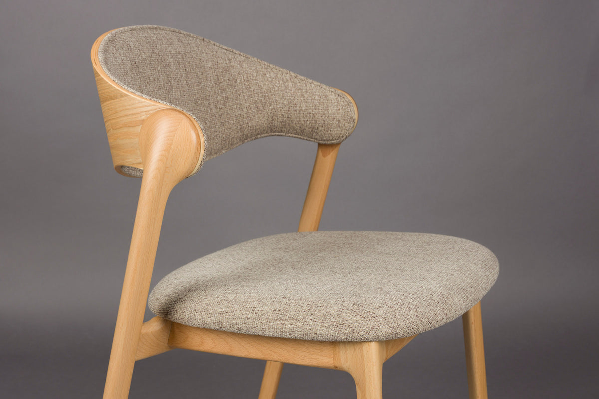 Stuhl Babington in Beige präsentiert im Onlineshop von KAQTU Design AG. Stuhl ist von Dutchbone