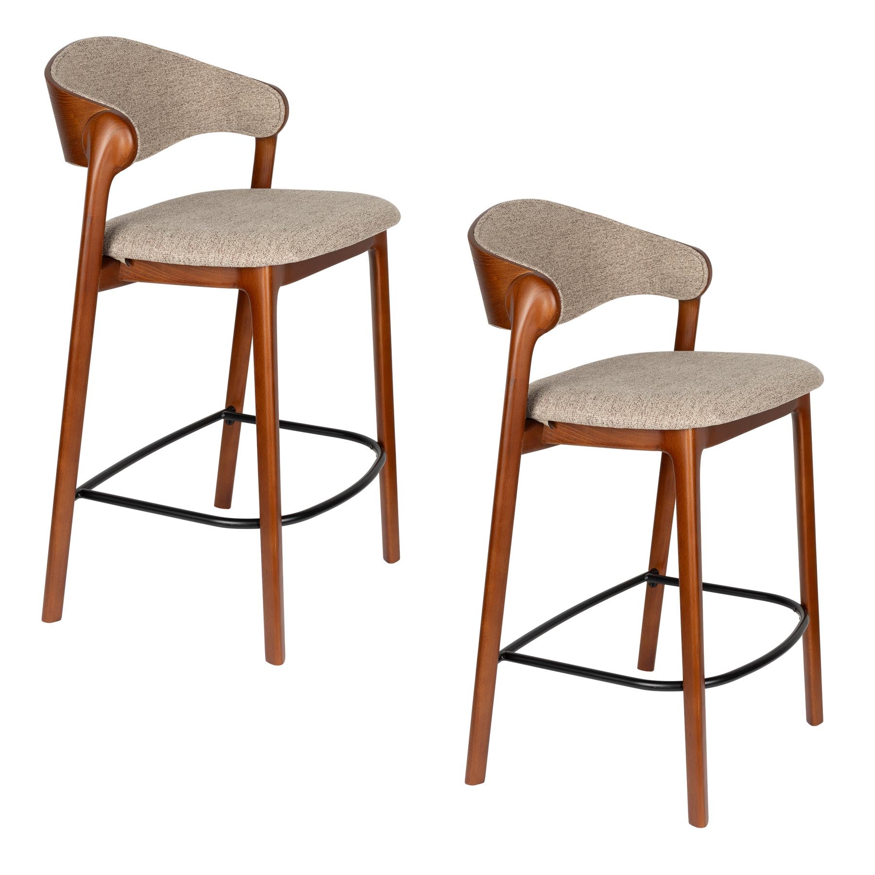 Barhocker Babington in Brown präsentiert im Onlineshop von KAQTU Design AG. Barhocker ist von Dutchbone