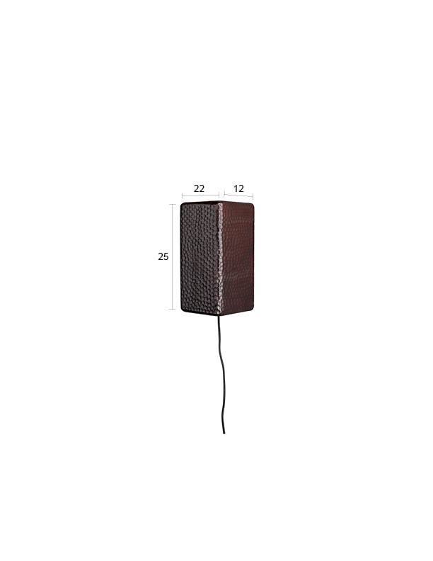 Wandleuchte Marnix in Braun präsentiert im Onlineshop von KAQTU Design AG. Wandleuchte ist von Dutchbone