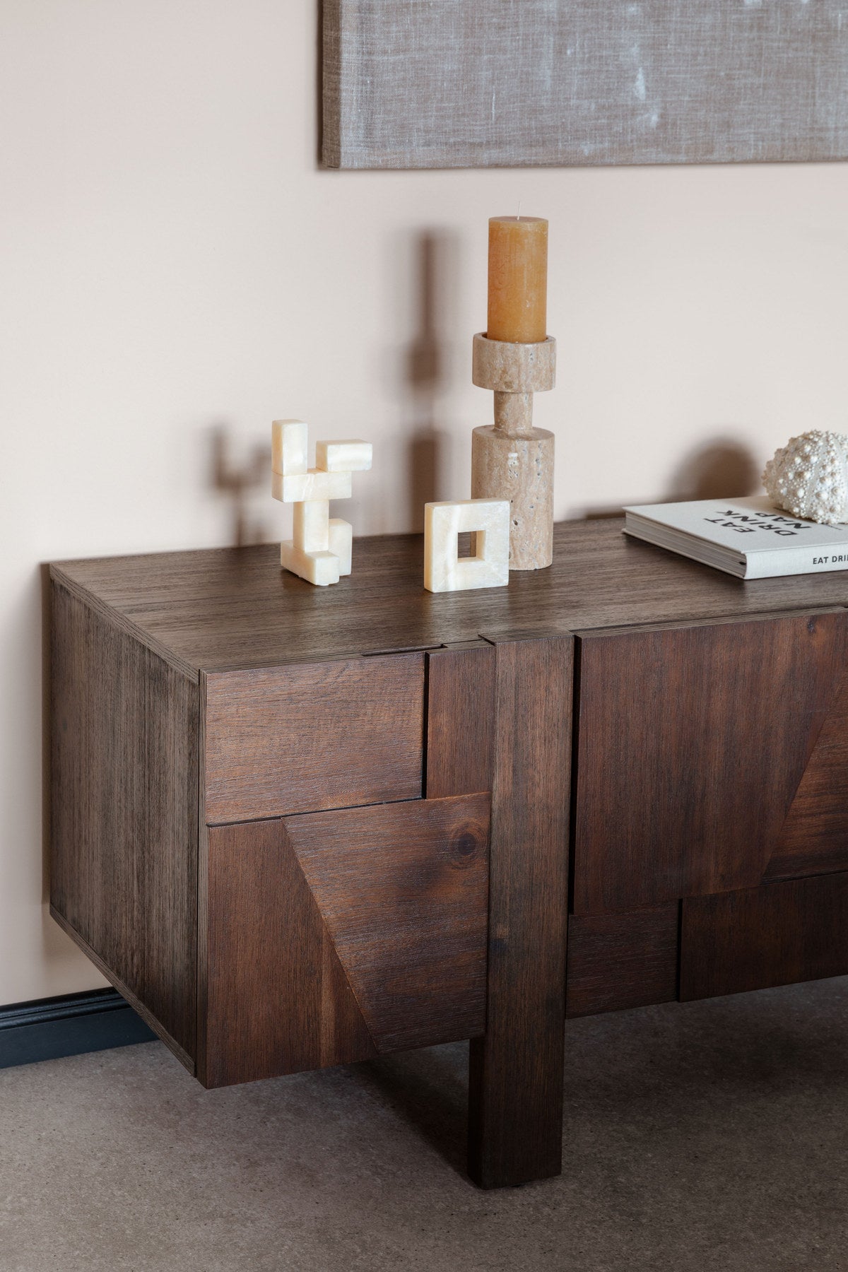 Sideboard Bruneau in Brown präsentiert im Onlineshop von KAQTU Design AG. Sideboard ist von Dutchbone