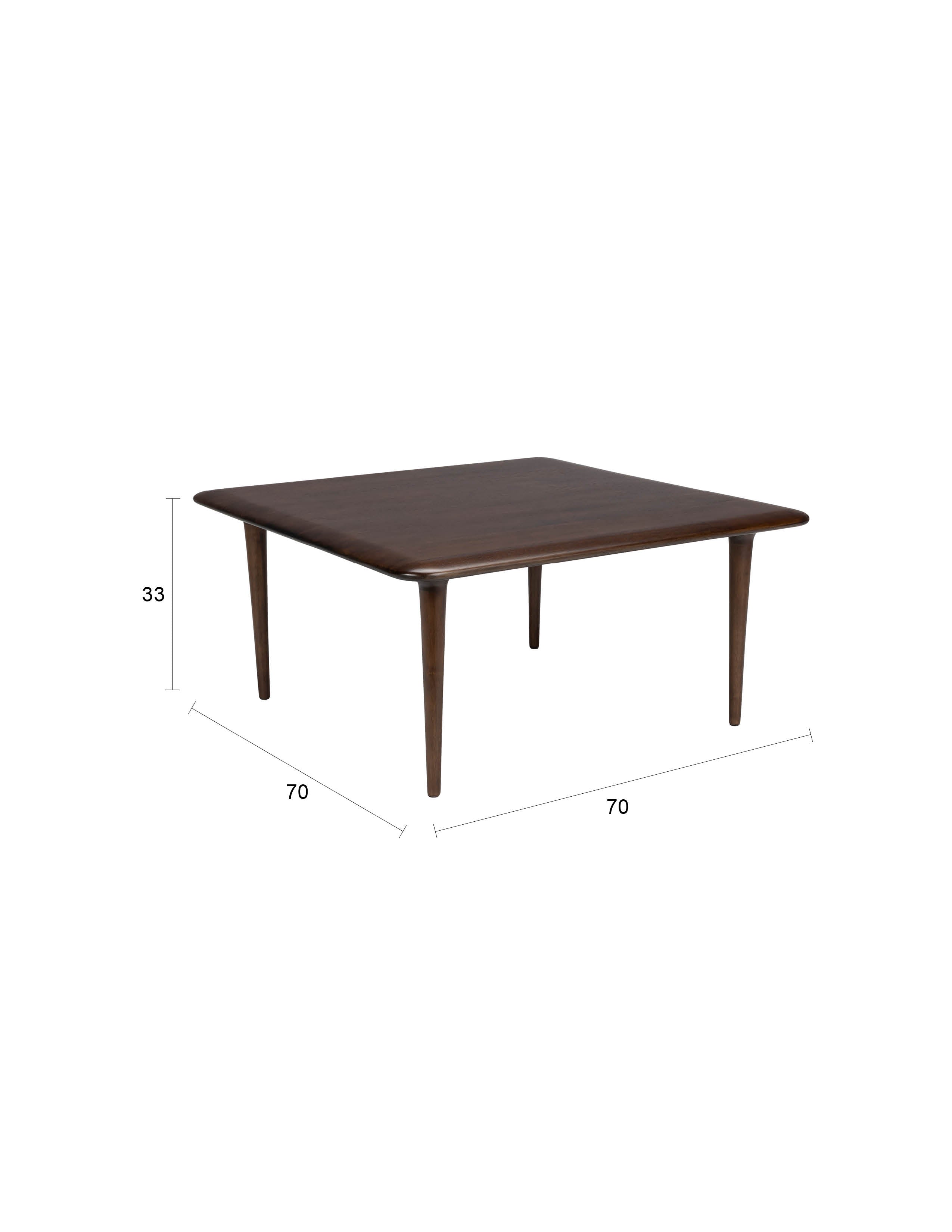 Kaffeetisch Elroy Quadrat in Braun präsentiert im Onlineshop von KAQTU Design AG. Couchtisch ist von Dutchbone