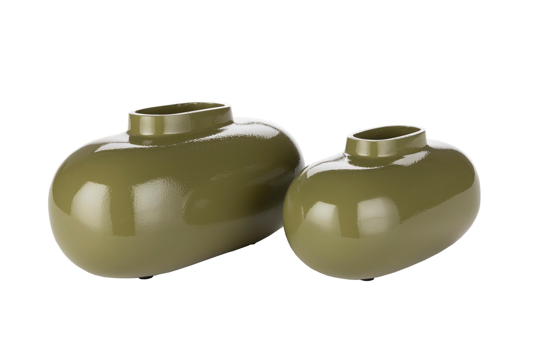 Vase Droplet in Grün präsentiert im Onlineshop von KAQTU Design AG. Vase ist von Dutchbone