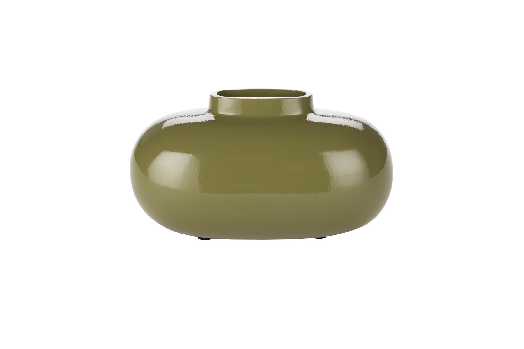 Vase Droplet in Grün präsentiert im Onlineshop von KAQTU Design AG. Vase ist von Dutchbone