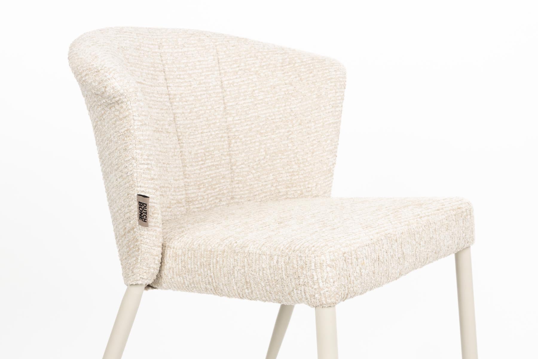 Stuhl Georgia in Beige präsentiert im Onlineshop von KAQTU Design AG. Stuhl ist von Dutchbone