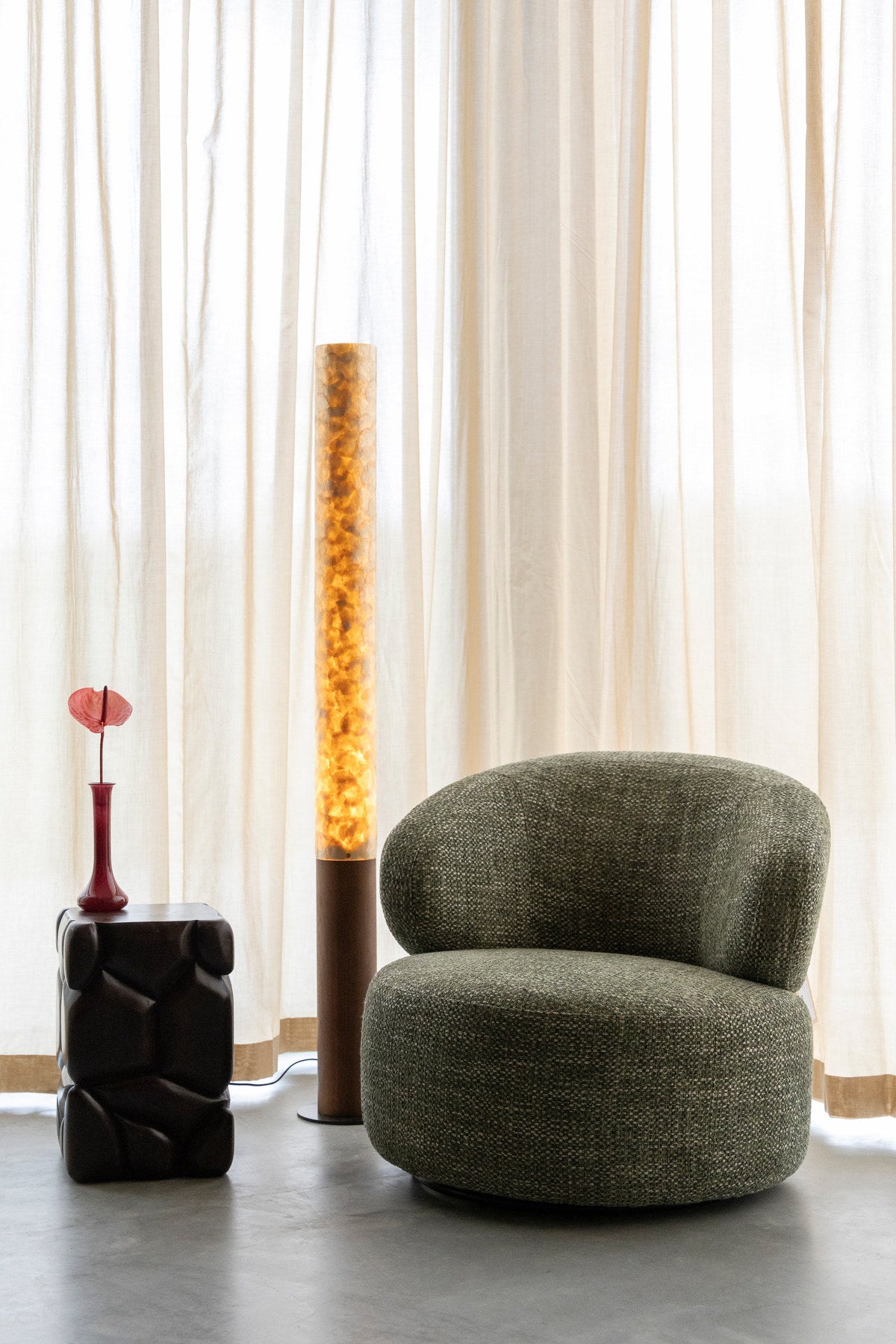 Sessel Walter in Grün präsentiert im Onlineshop von KAQTU Design AG. Sessel ist von Dutchbone