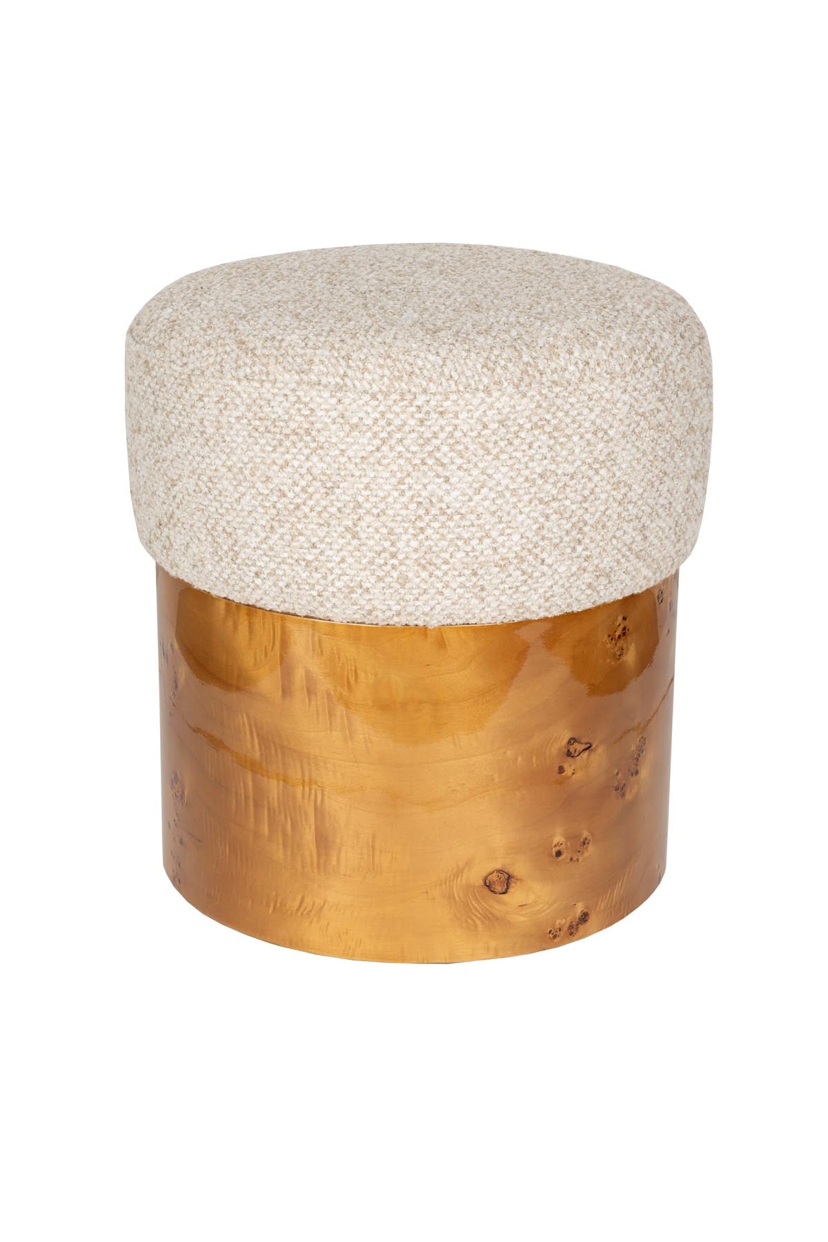 Stuhl Burlin in Beige präsentiert im Onlineshop von KAQTU Design AG. Hocker ist von Dutchbone