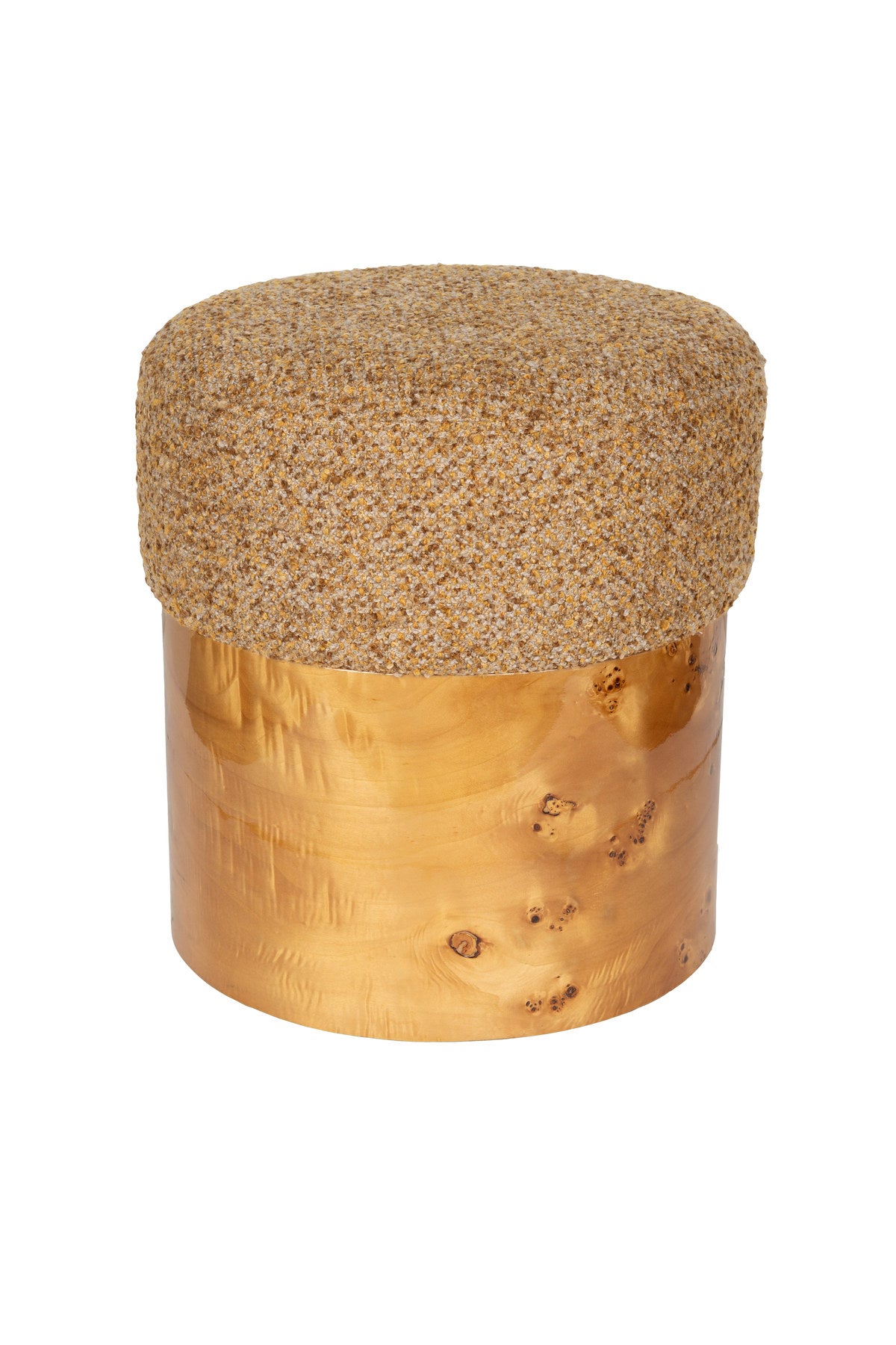 Stuhl Burlin in Braun präsentiert im Onlineshop von KAQTU Design AG. Hocker ist von Dutchbone