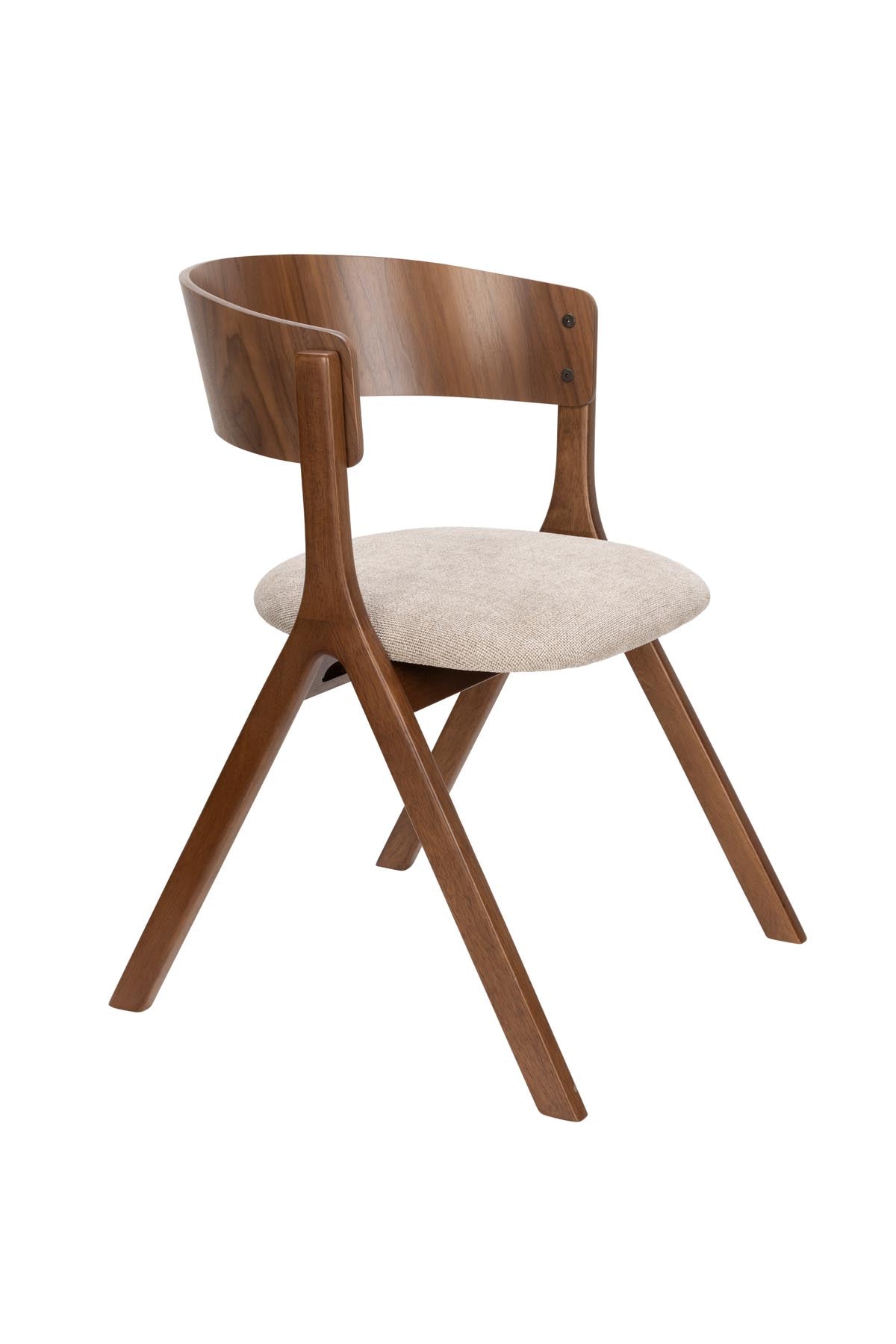 Stuhl Bresso in Beige präsentiert im Onlineshop von KAQTU Design AG. Stuhl ist von Dutchbone