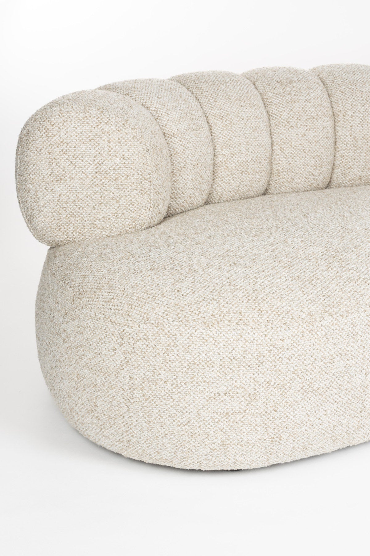 Sofa Duvane 7-Sitzer in Beige präsentiert im Onlineshop von KAQTU Design AG. Ecksofa ist von Dutchbone