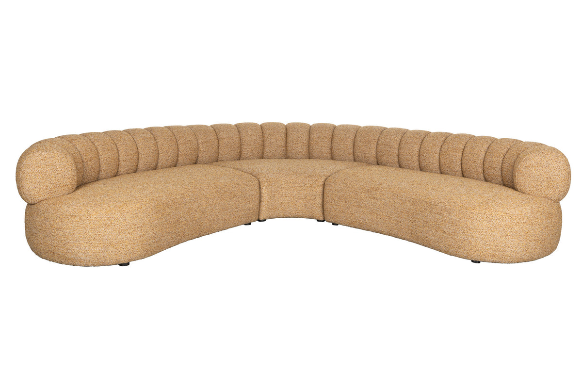 Sofa Duvane 7-Sitzer in Braun präsentiert im Onlineshop von KAQTU Design AG. 5er Sofa ist von Dutchbone