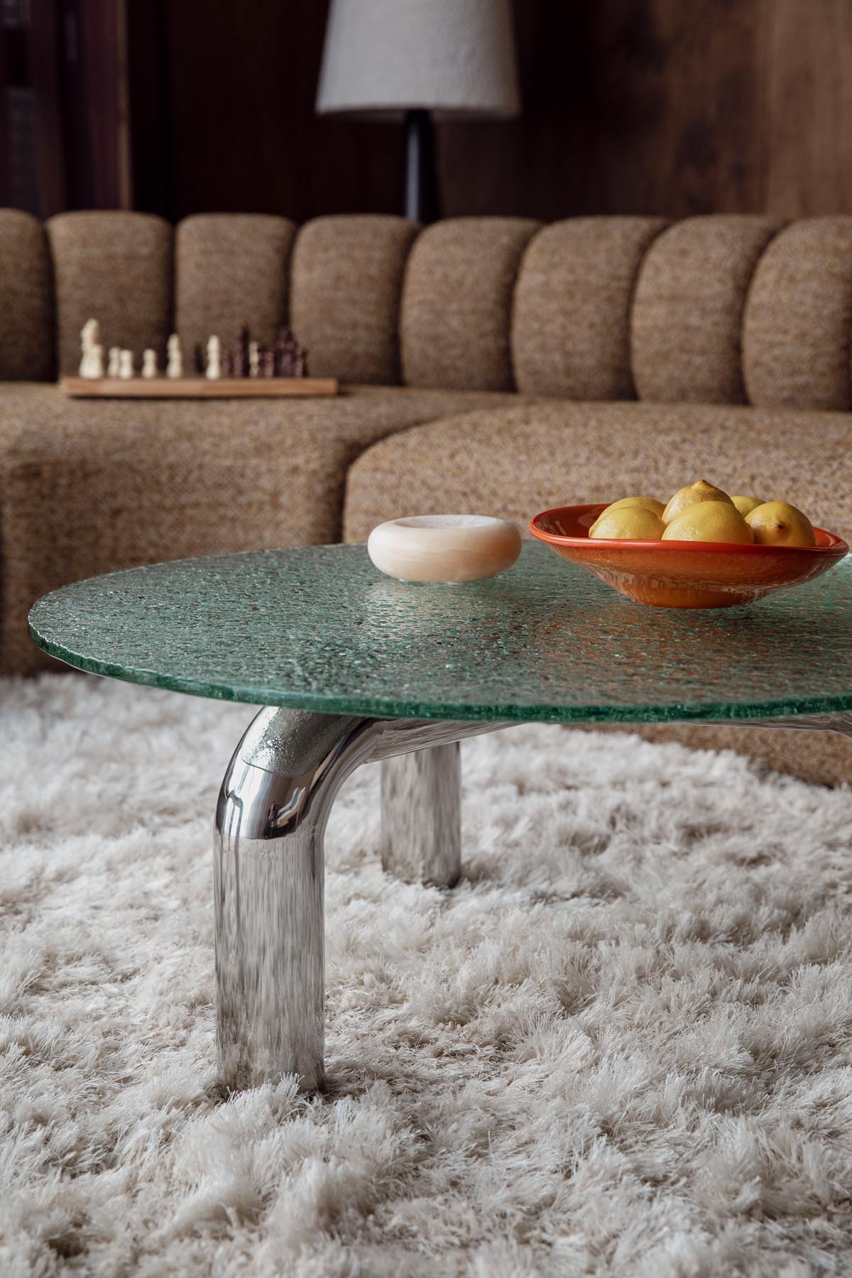 Kaffeetisch Marly in Silber präsentiert im Onlineshop von KAQTU Design AG. Couchtisch ist von Dutchbone