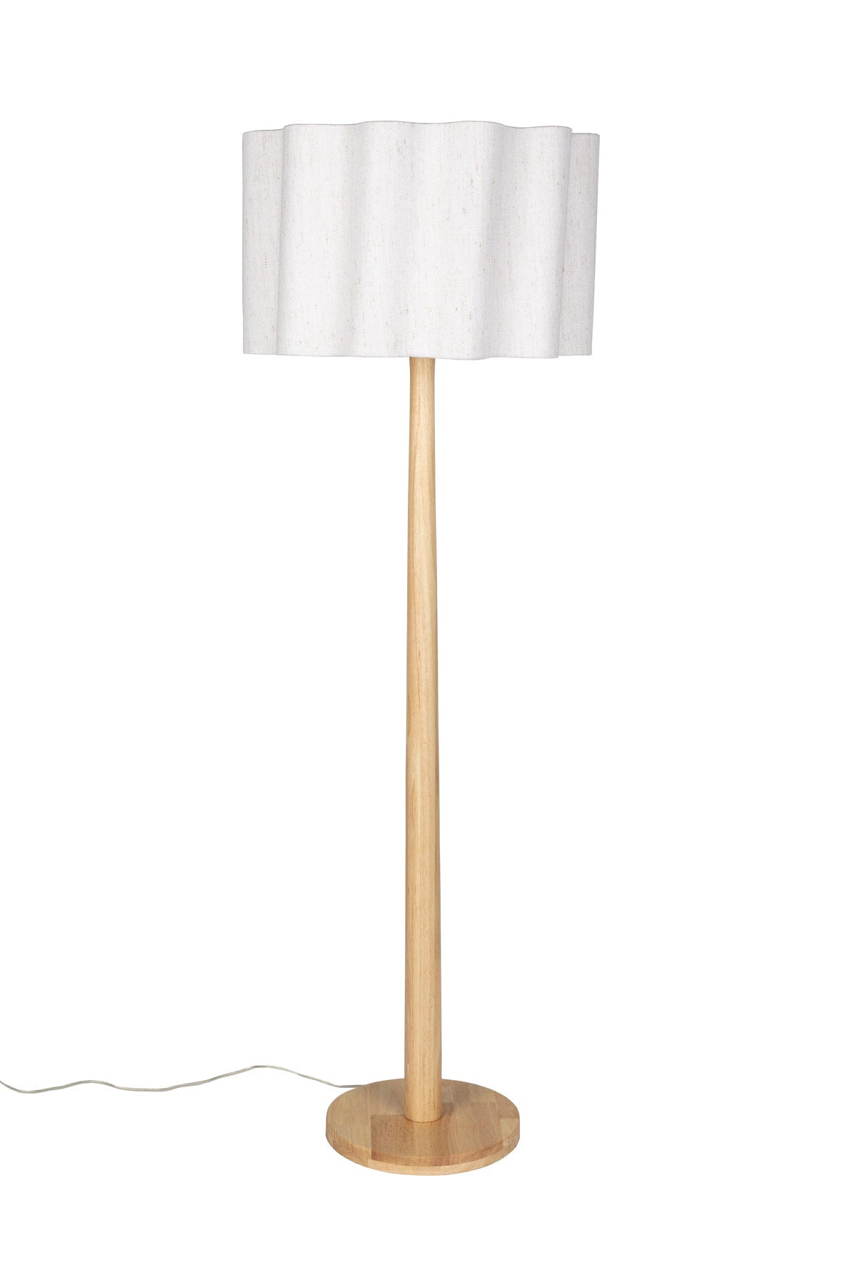 Stehlampe Scallop in Natürlich präsentiert im Onlineshop von KAQTU Design AG. Stehleuchte ist von Dutchbone