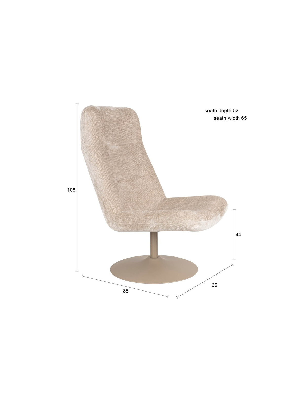 Tischleuchte Mavery Brown von Dutchbone mit rechteckigem Akazienholz-Fuss und halbrundem Glas-Lampenschirm in Pilzform.