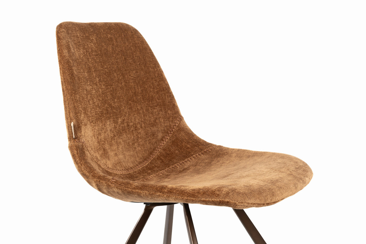 Stuhl Franky in Cognac präsentiert im Onlineshop von KAQTU Design AG. Stuhl ist von Dutchbone