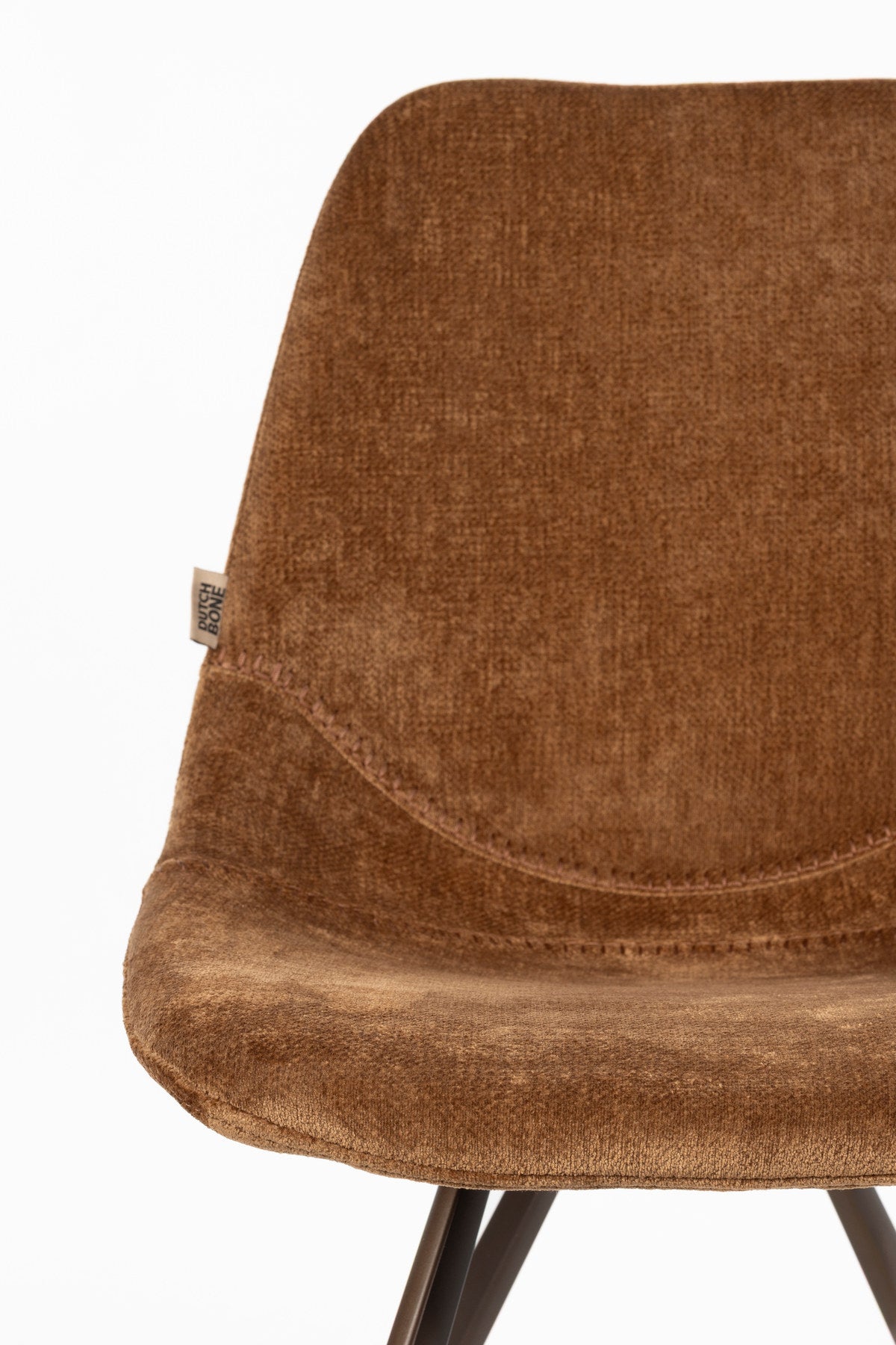 Stuhl Franky in Cognac präsentiert im Onlineshop von KAQTU Design AG. Stuhl ist von Dutchbone
